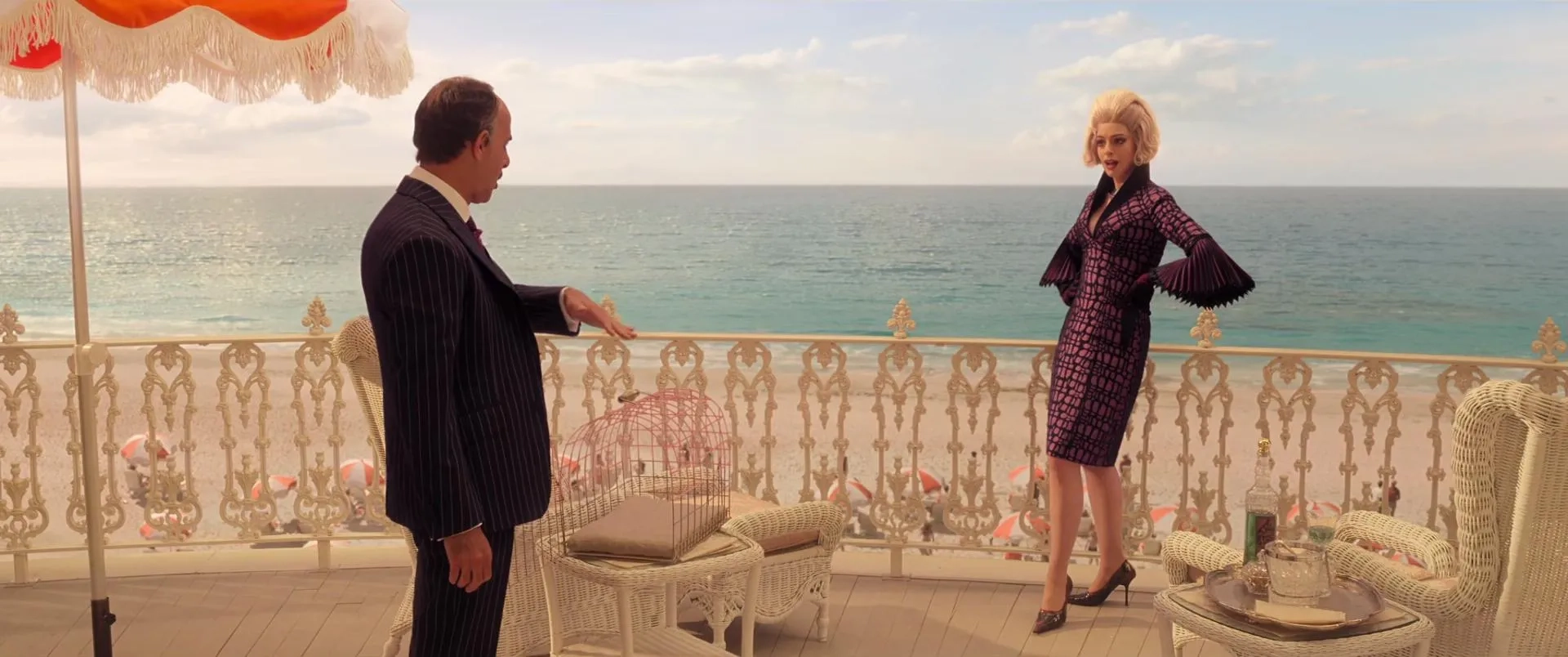 Stanley Tucci and Anne Hathaway in The Witches (2020)