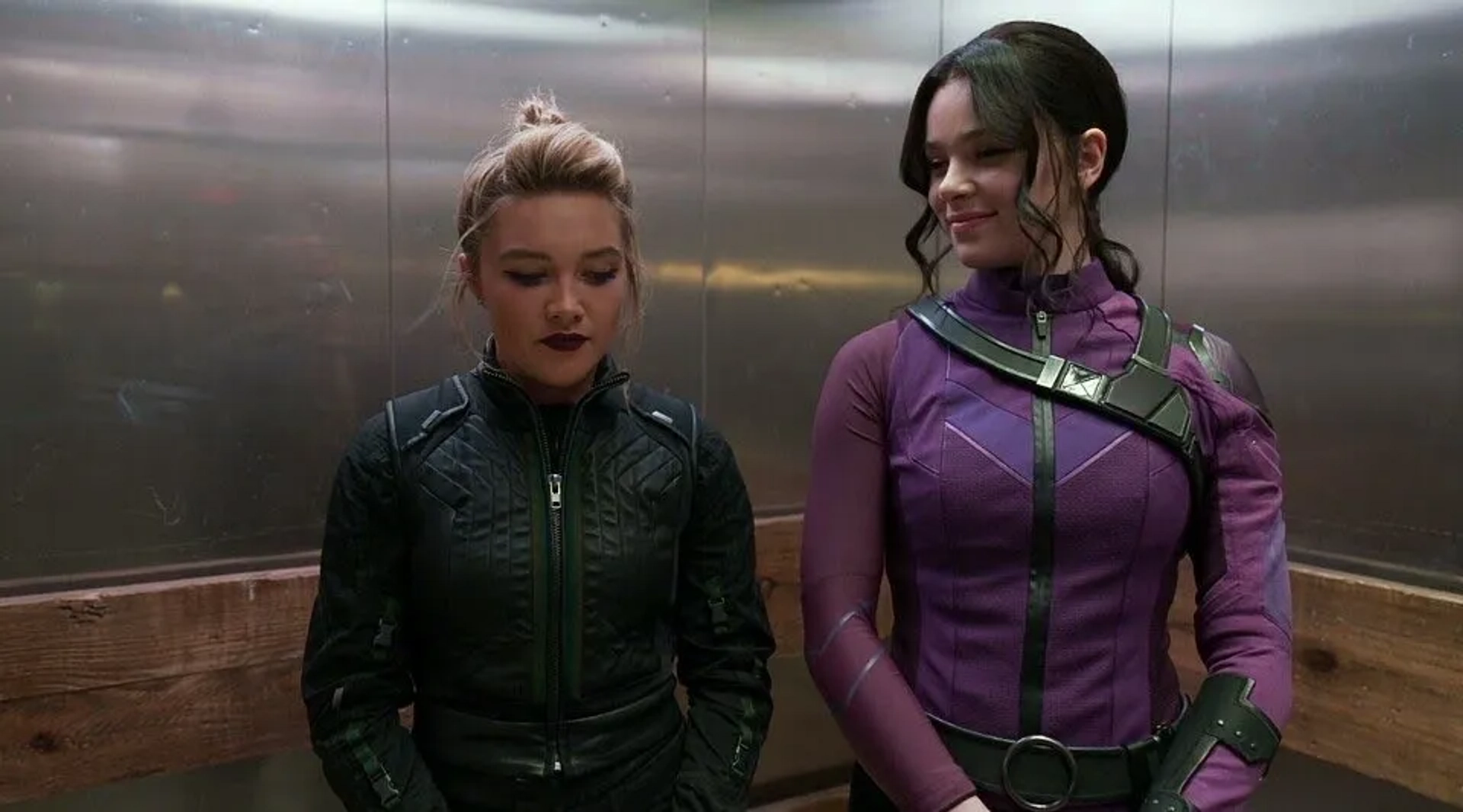 Hailee Steinfeld and Florence Pugh in Marvel Studios: Assembled (2021)