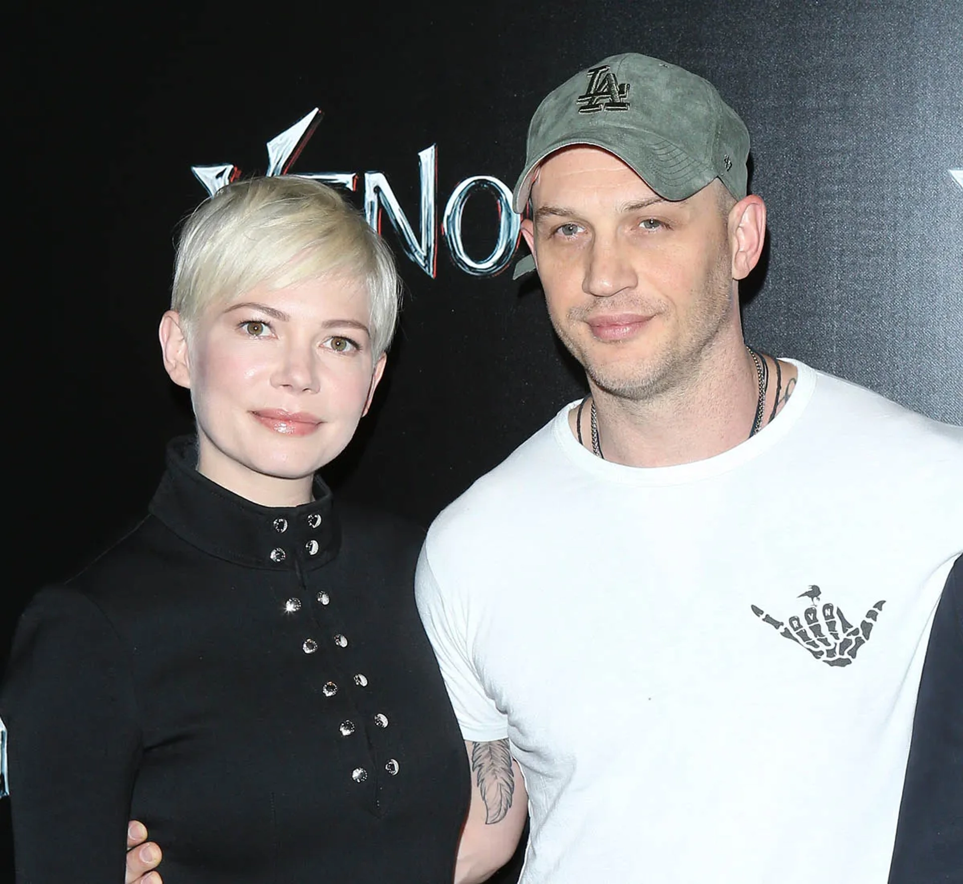 Tom Hardy and Michelle Williams at an event for Venom (2018)