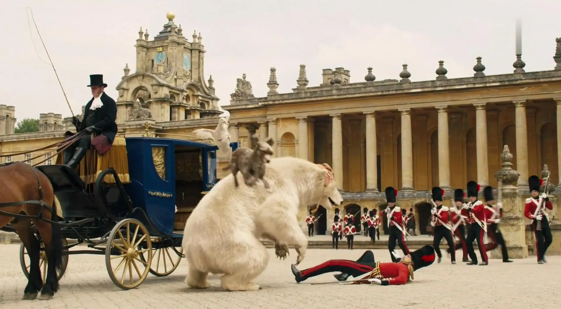 Stephen Samson, Octavia Spencer, John Cena, and Tom Holland in Dolittle (2020)