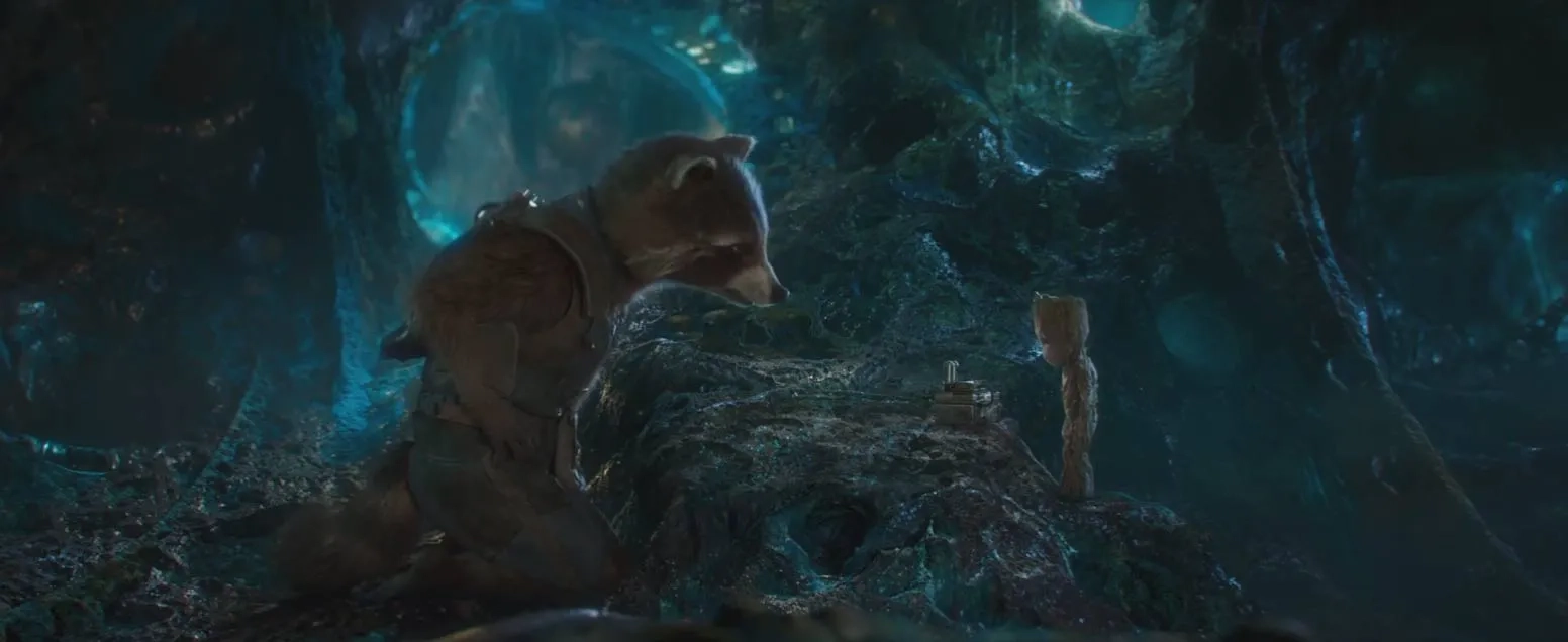 Vin Diesel and Bradley Cooper in Guardians of the Galaxy Vol. 2 (2017)