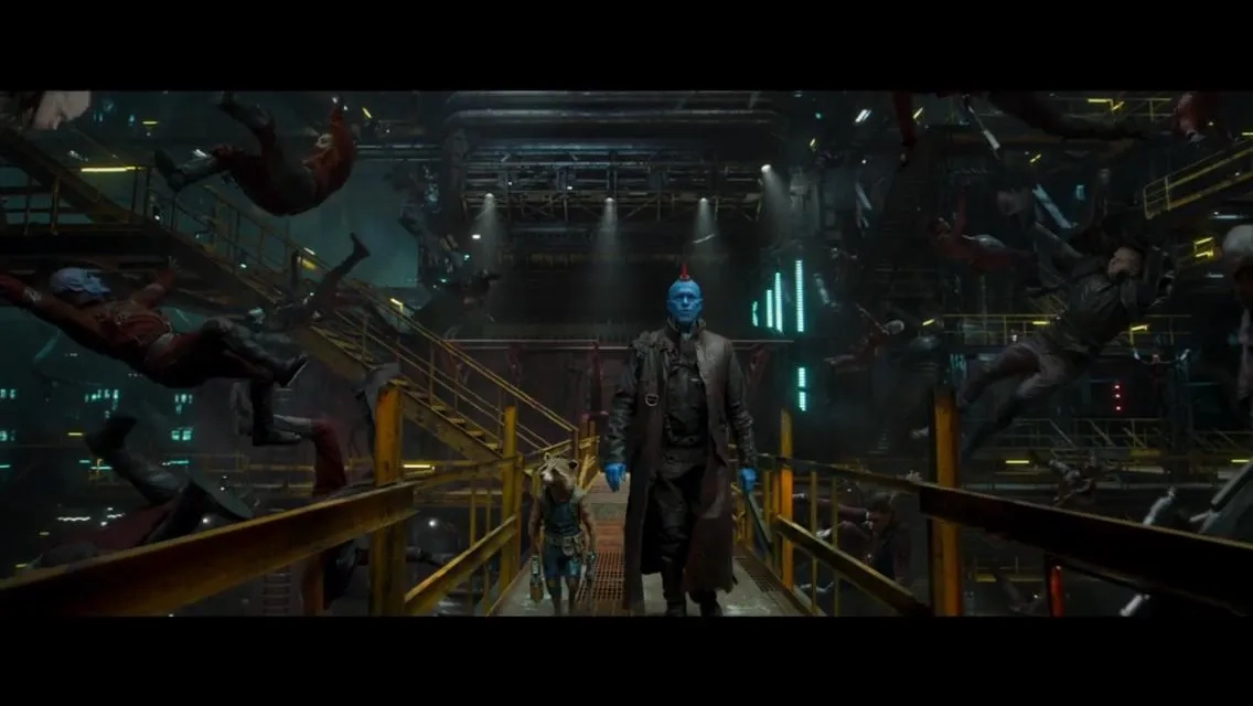 Bradley Cooper and Michael Rooker in Guardians of the Galaxy Vol. 2 (2017)