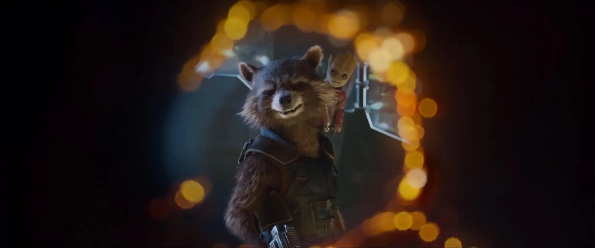 Vin Diesel and Bradley Cooper in Guardians of the Galaxy Vol. 2 (2017)