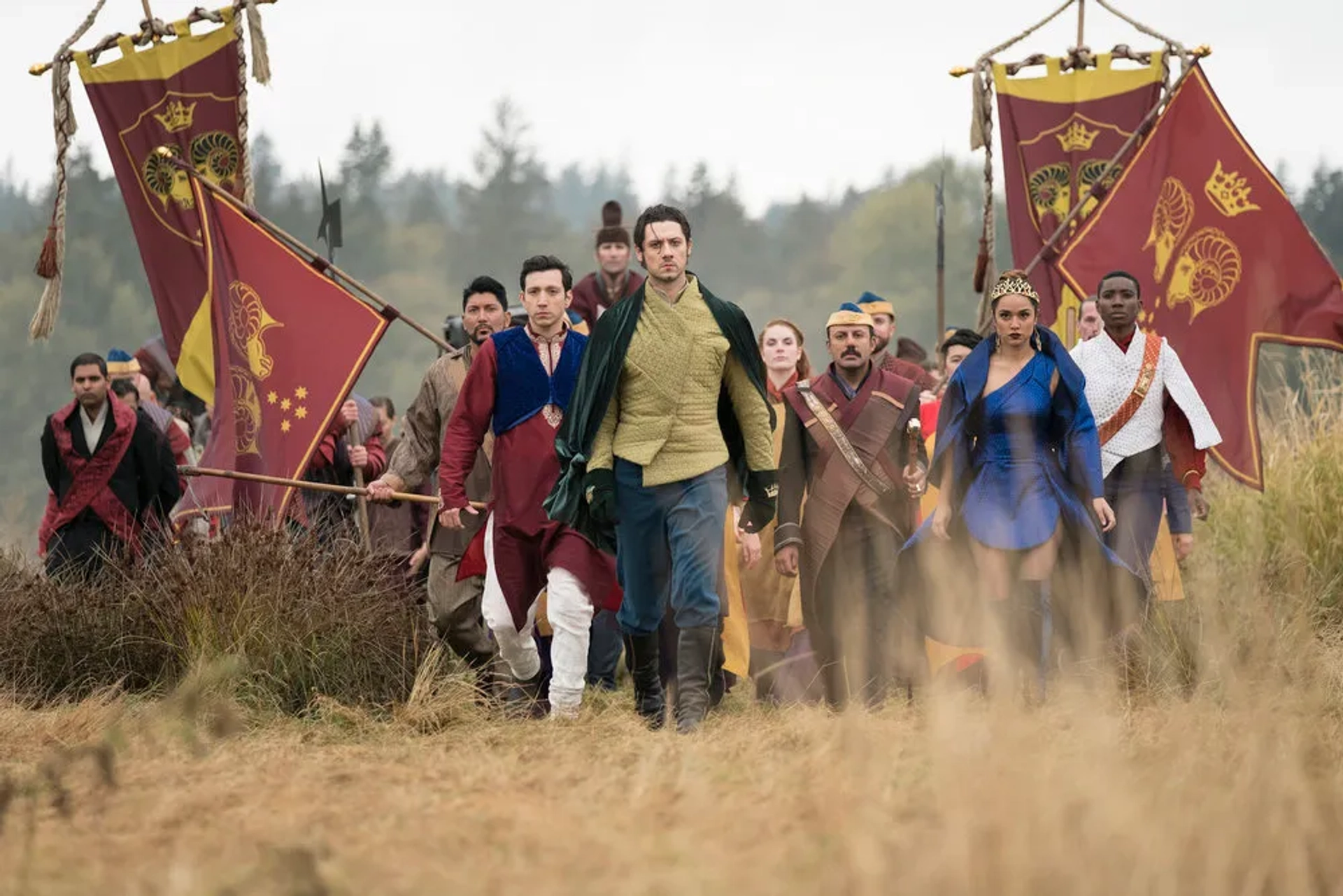 Zahf Paroo, Rizwan Manji, Miranda Edwards, Summer Bishil, Hale Appleman, and Sergio Osuna in The Magicians (2015)