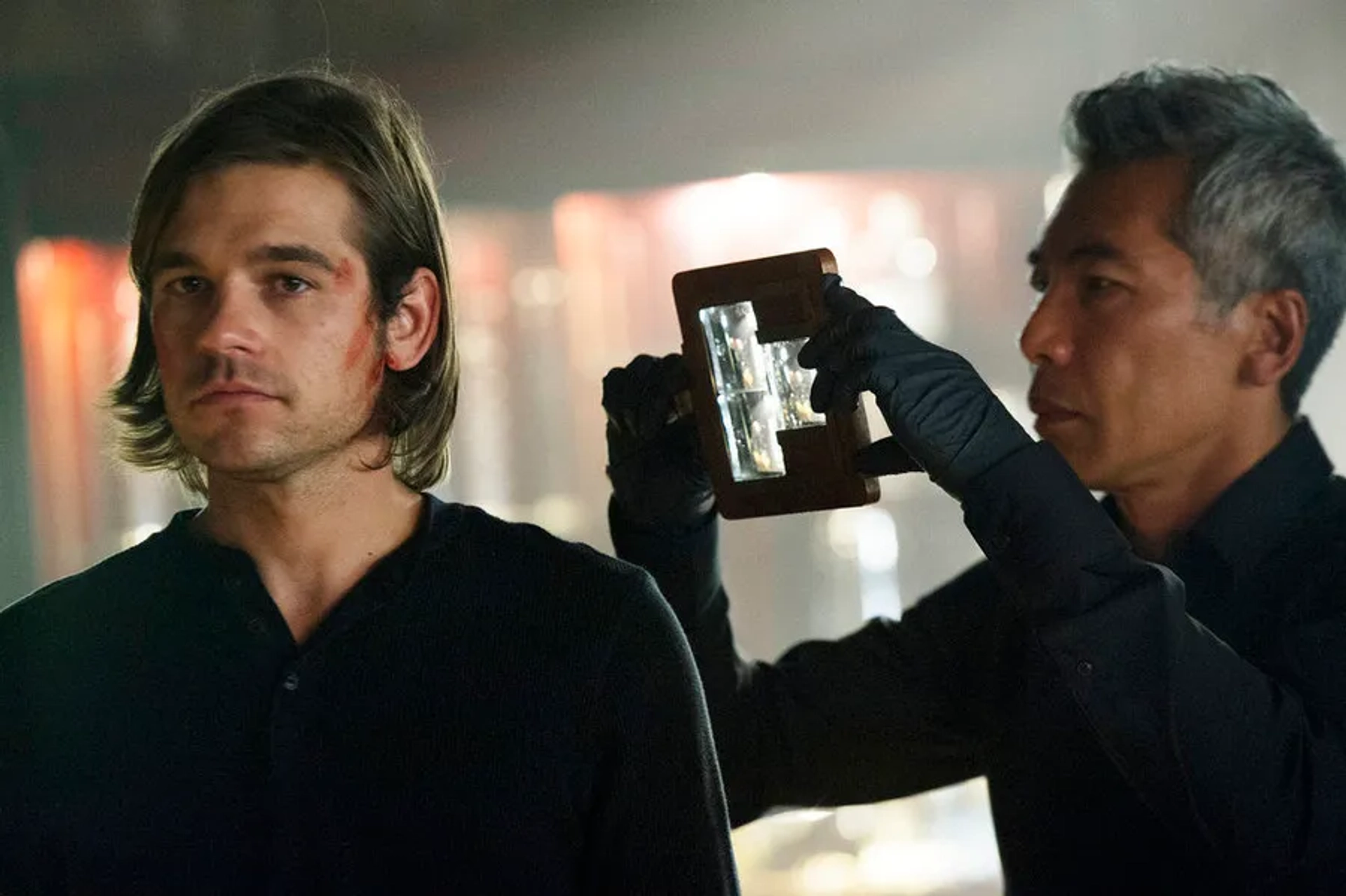 Hiro Kanagawa and Jason Ralph in The Magicians (2015)