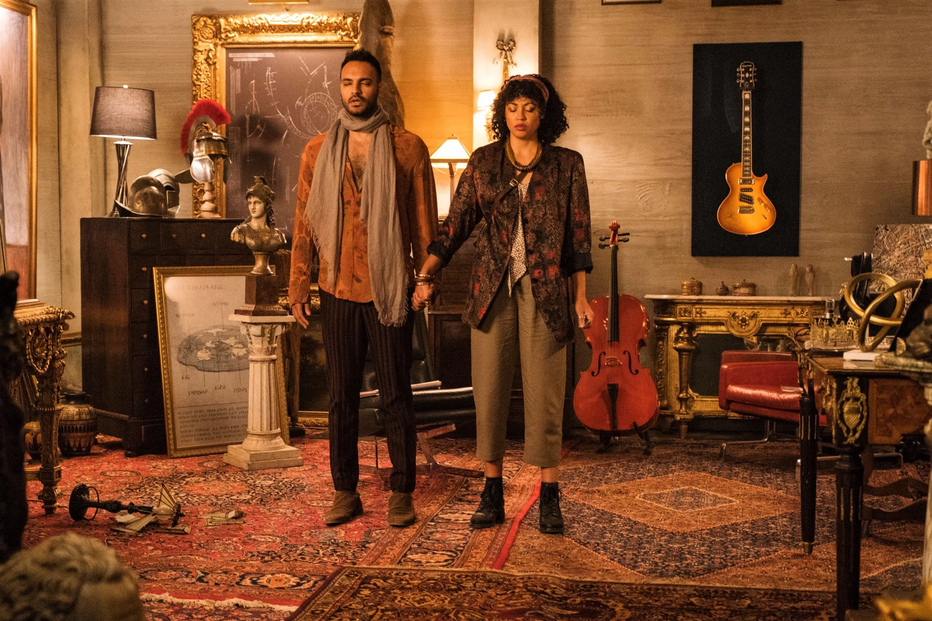 Arjun Gupta and Riann Steele in The Magicians: Purgatory (2020)