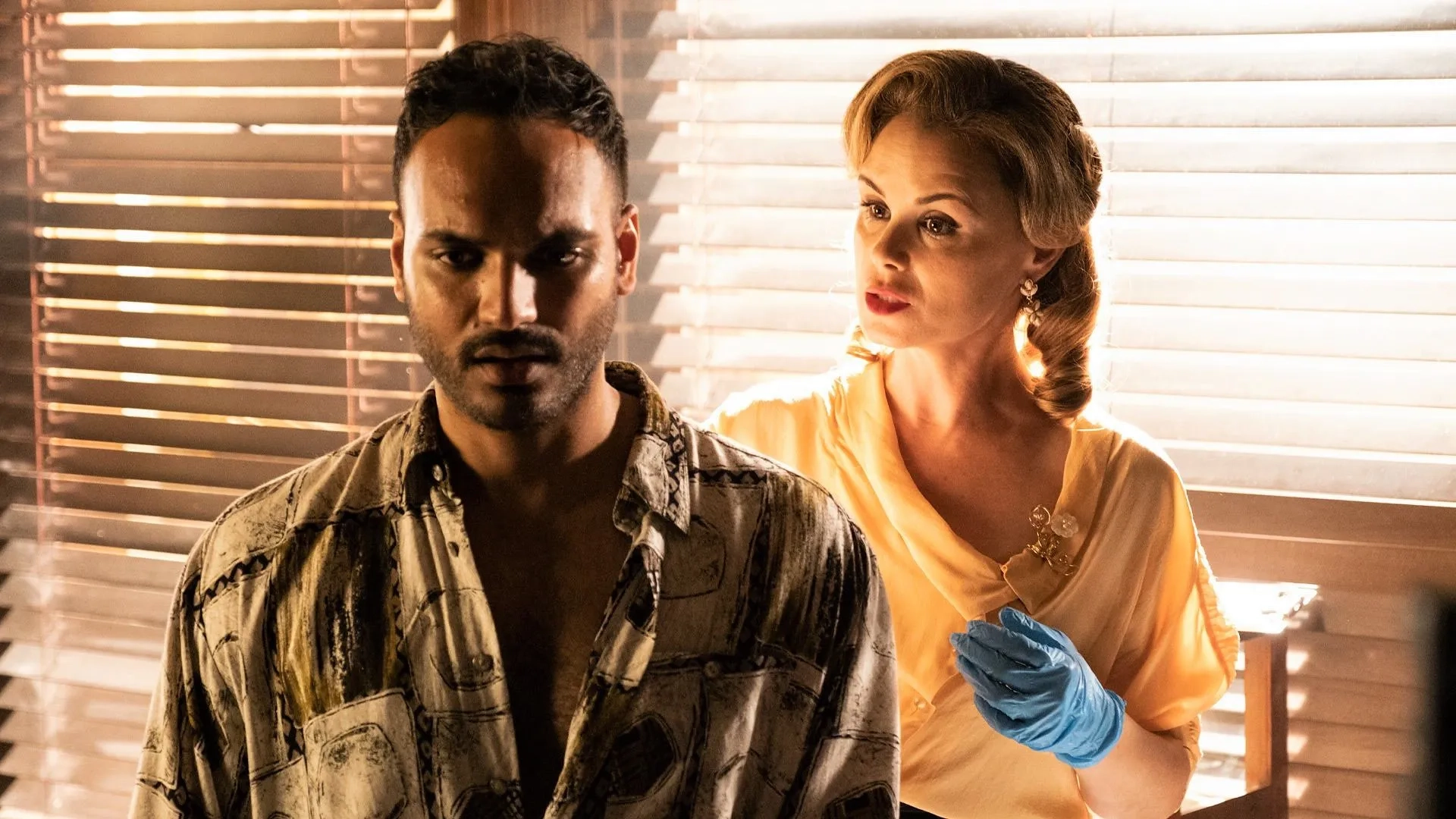 Keegan Connor Tracy and Arjun Gupta in The Magicians: The Mountain of Ghosts (2020)