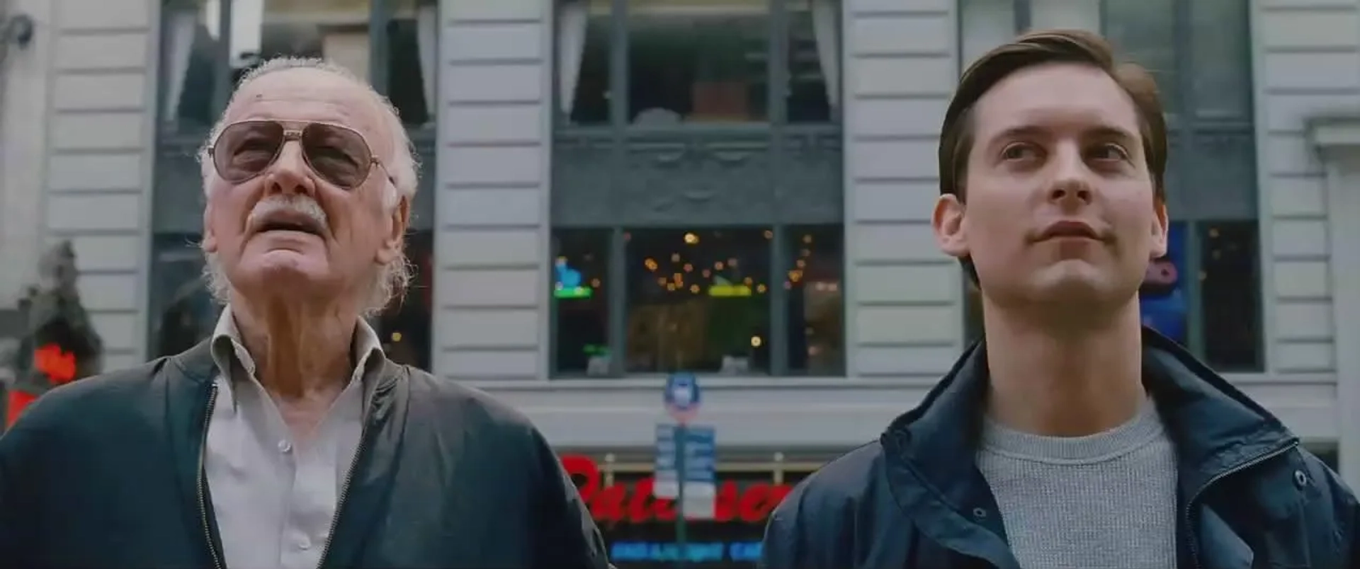 Tobey Maguire and Stan Lee in Spider-Man 3 (2007)