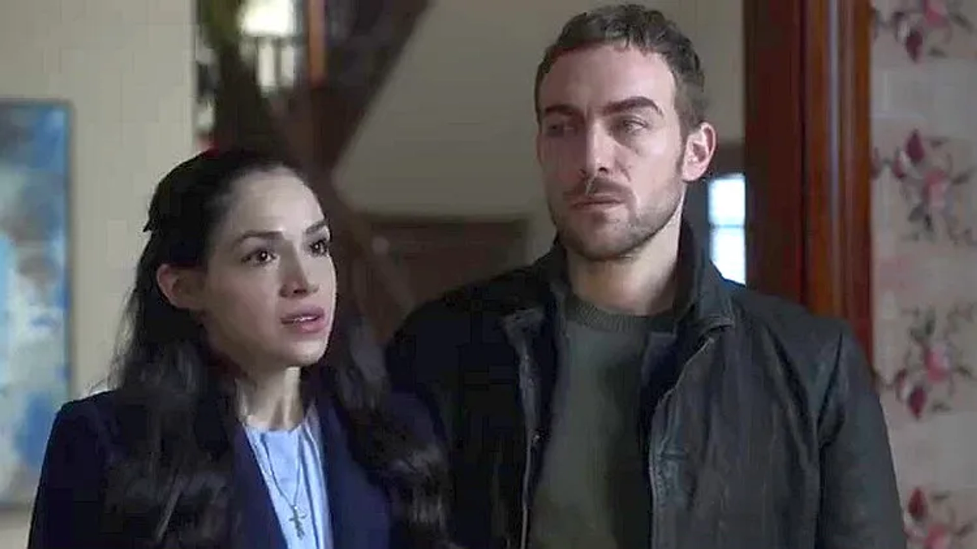 Tom Austen and Ariana Guerra in Helstrom (2020)