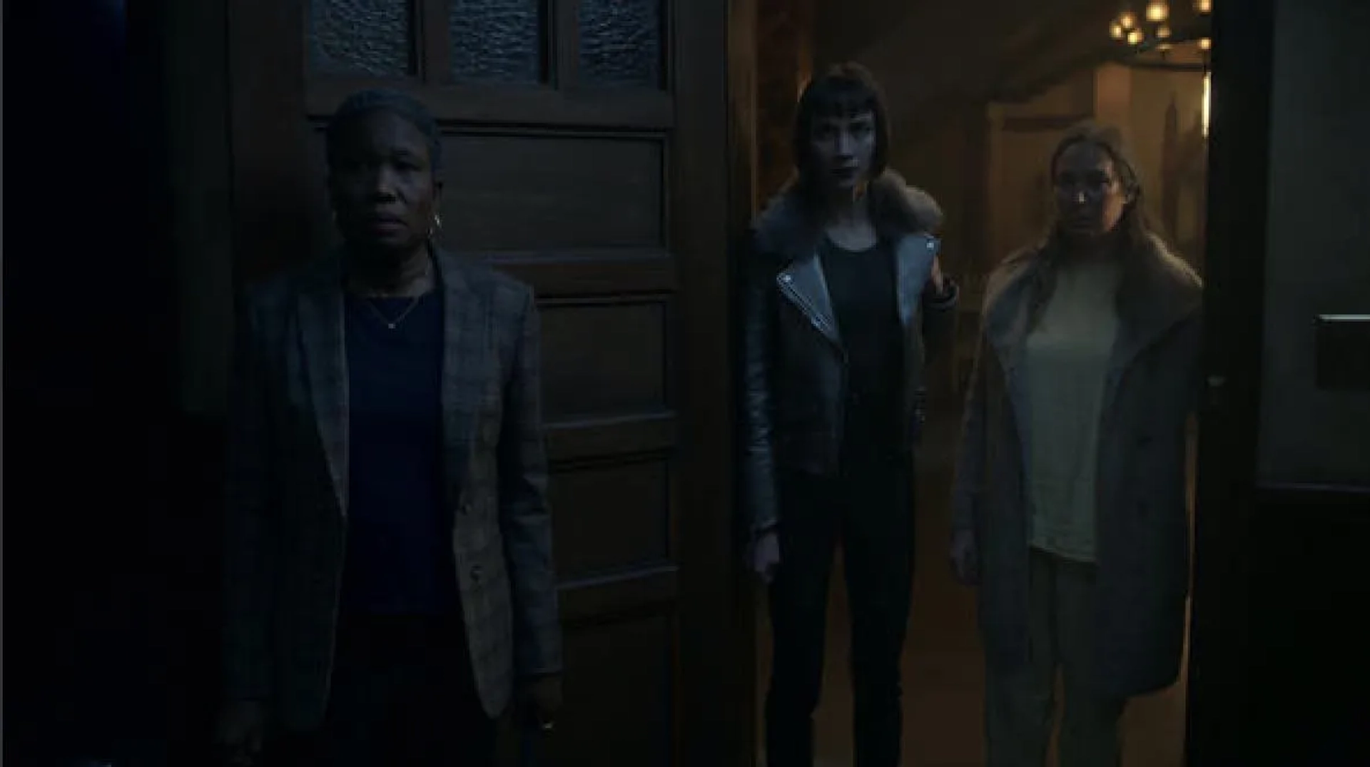 June Carryl, Elizabeth Marvel, and Sydney Lemmon in Helstrom (2020)