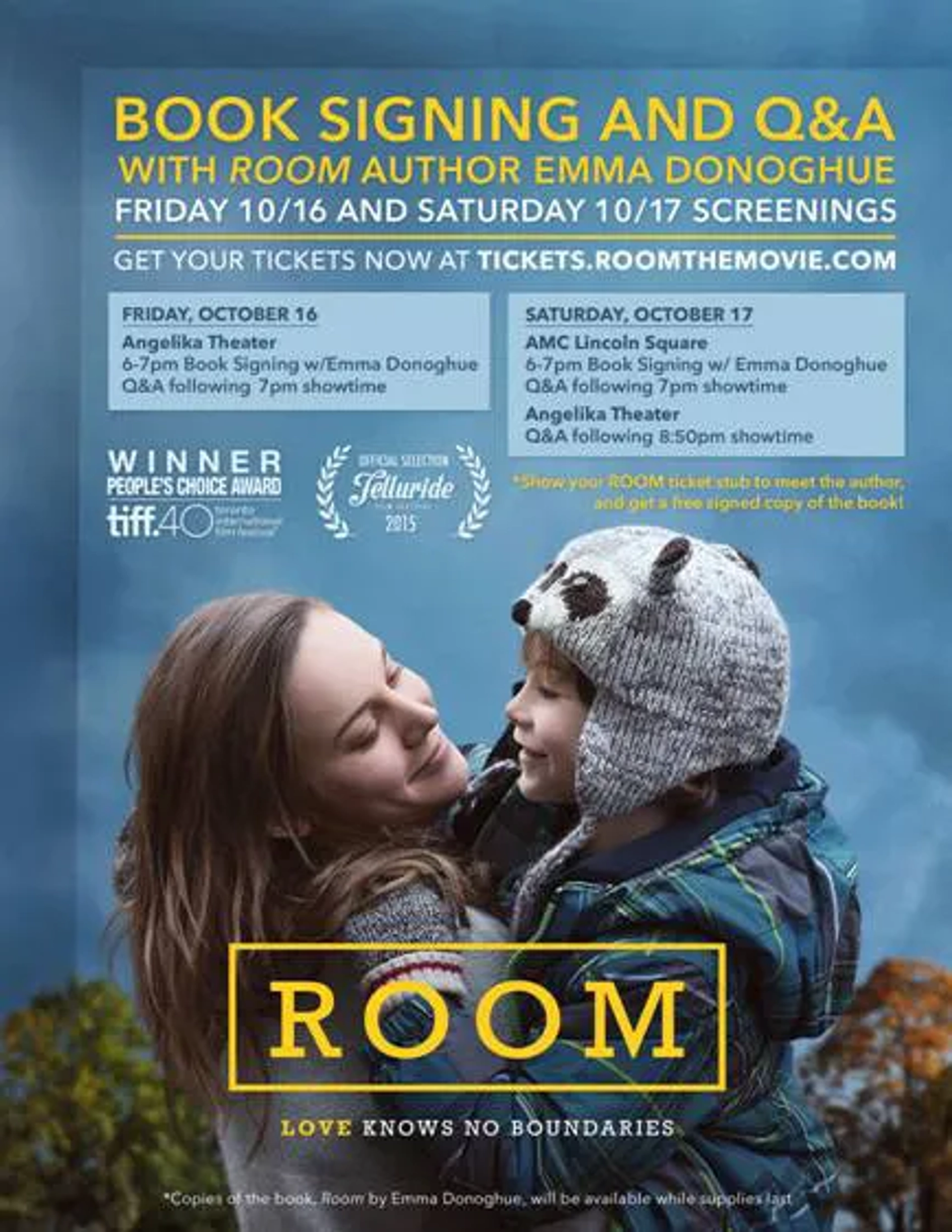 Brie Larson and Jacob Tremblay in Room (2015)