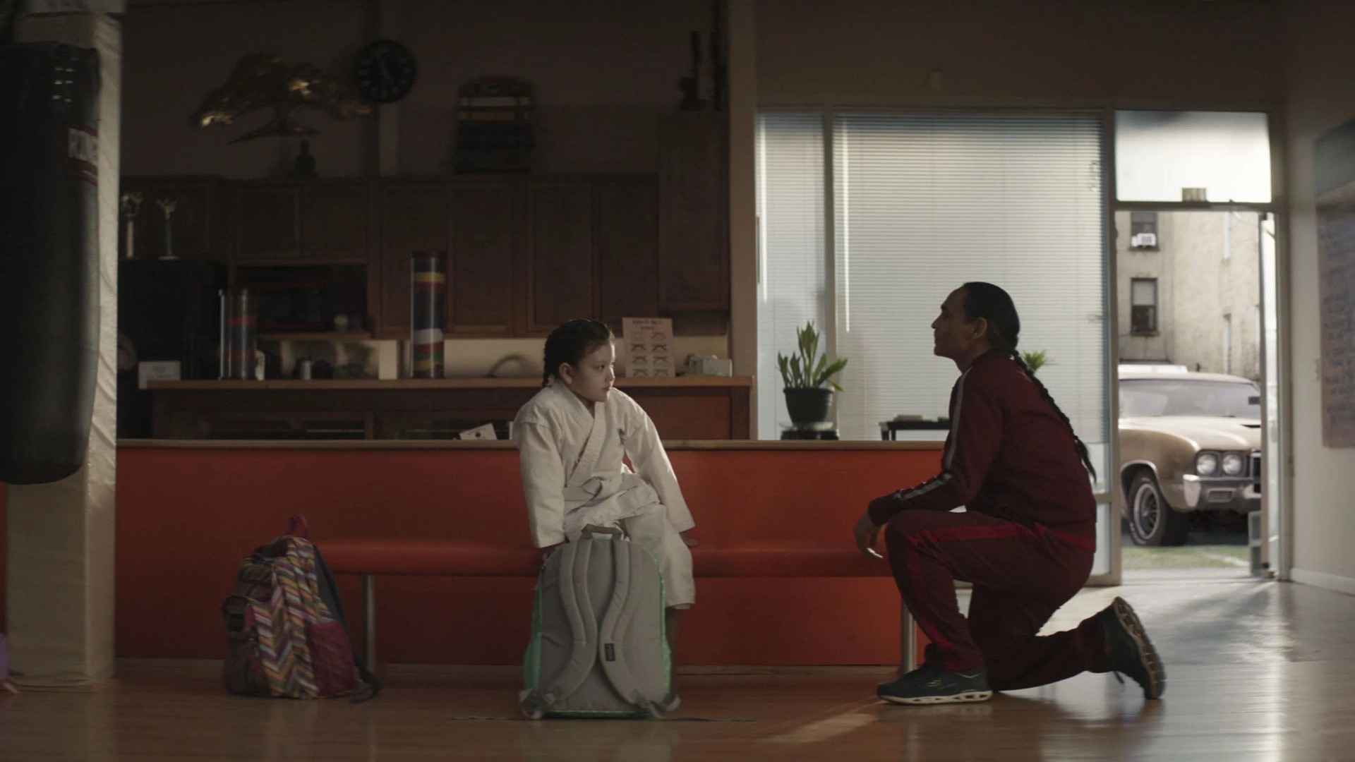 Zahn McClarnon and Darnell Besaw in Hawkeye (2021)