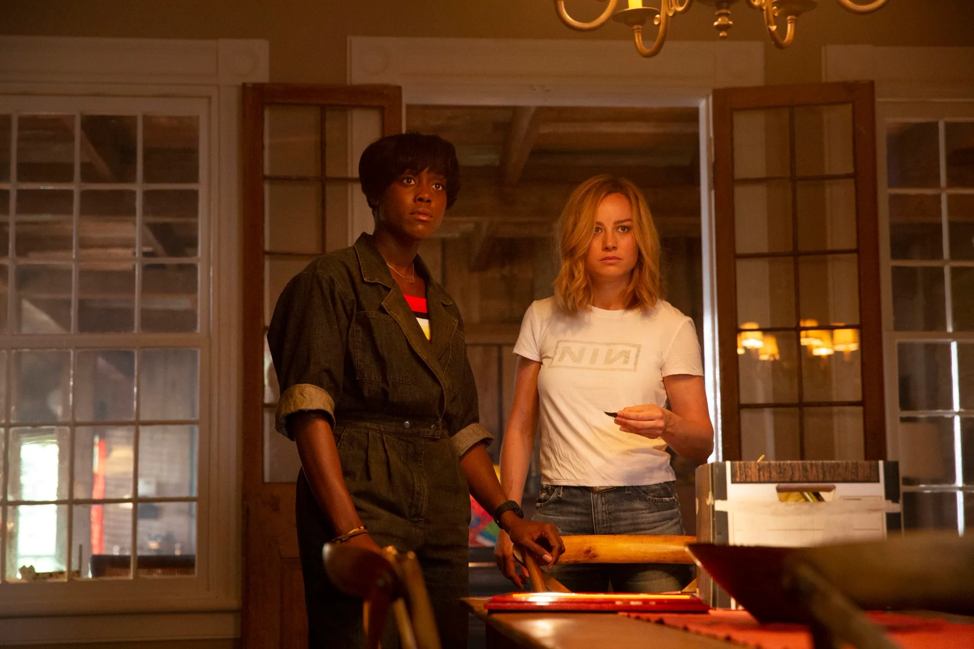 Brie Larson and Lashana Lynch in Captain Marvel (2019)