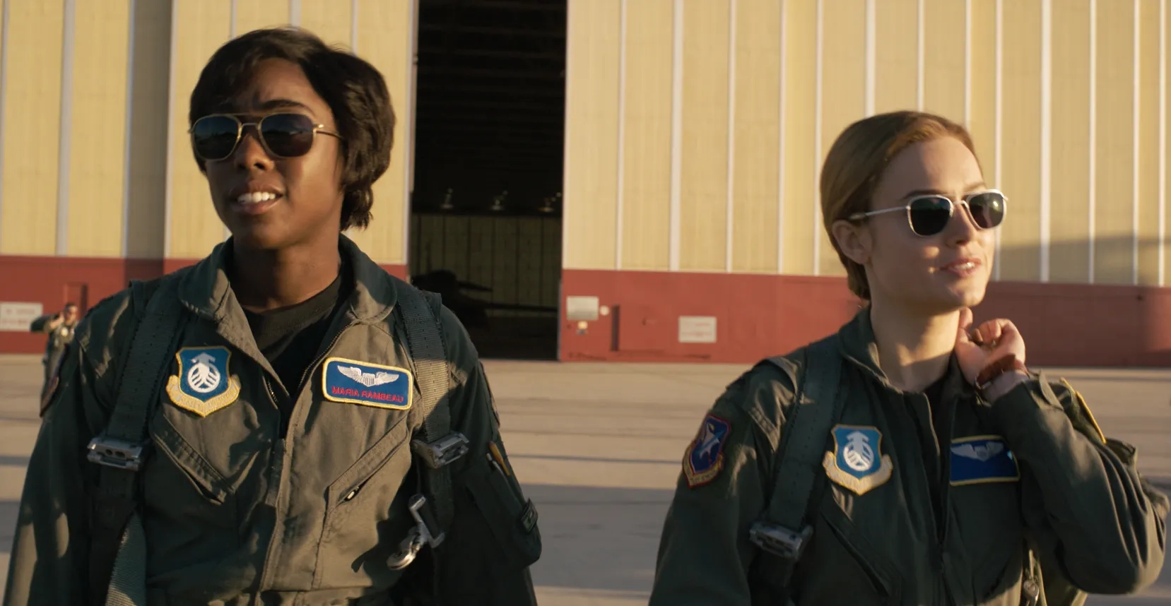 Brie Larson and Lashana Lynch in Captain Marvel (2019)