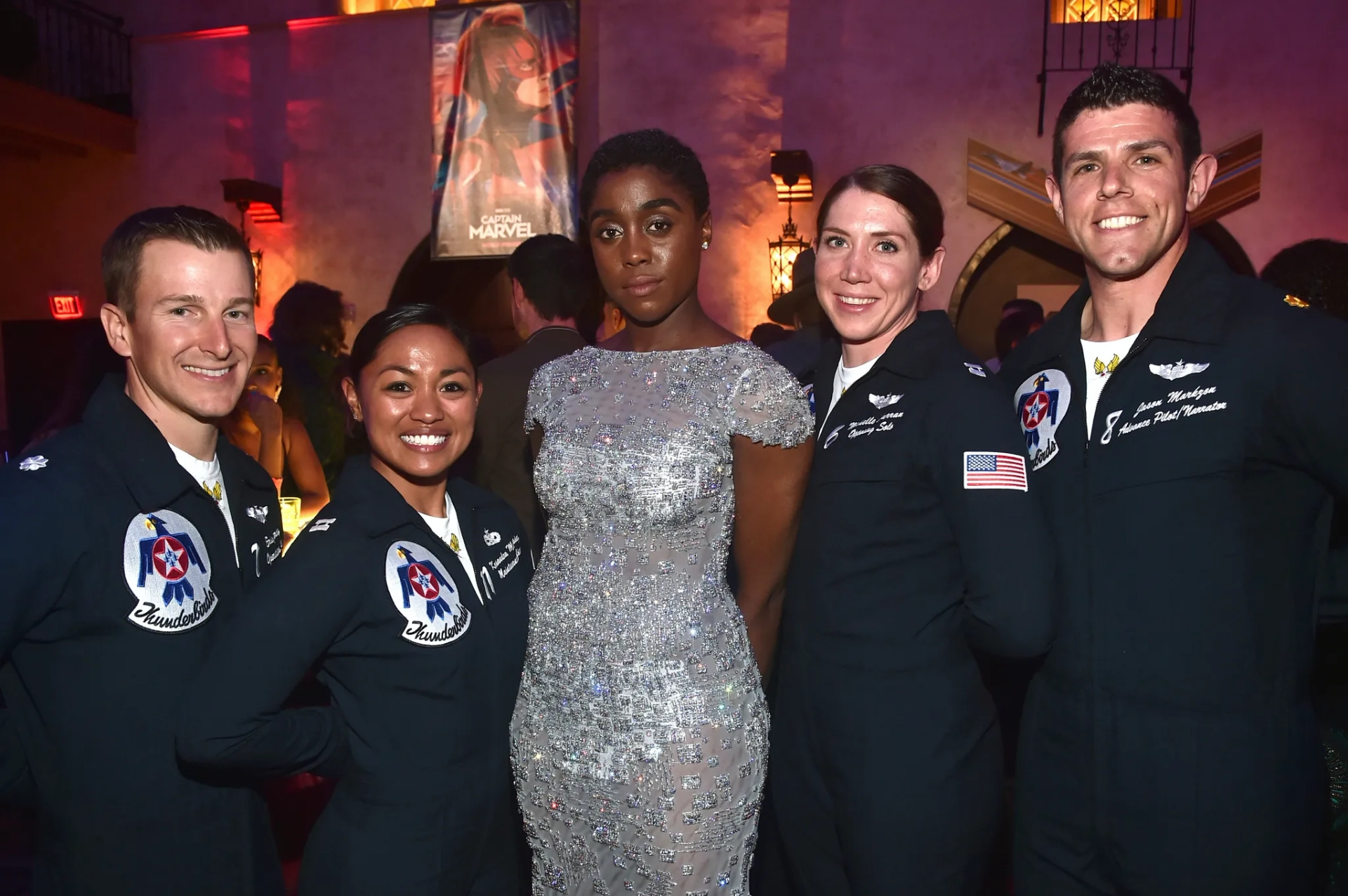 Lashana Lynch at an event for Captain Marvel (2019)