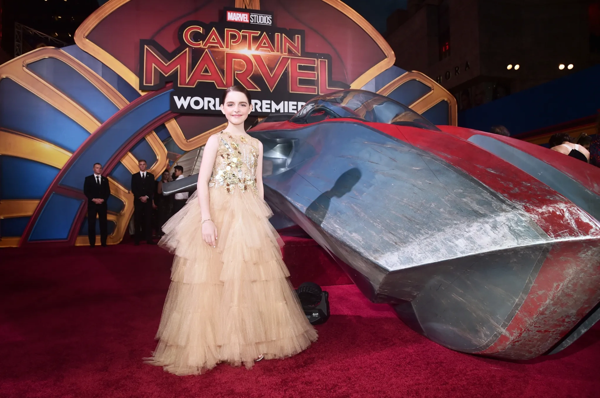 Mckenna Grace at an event for Captain Marvel (2019)
