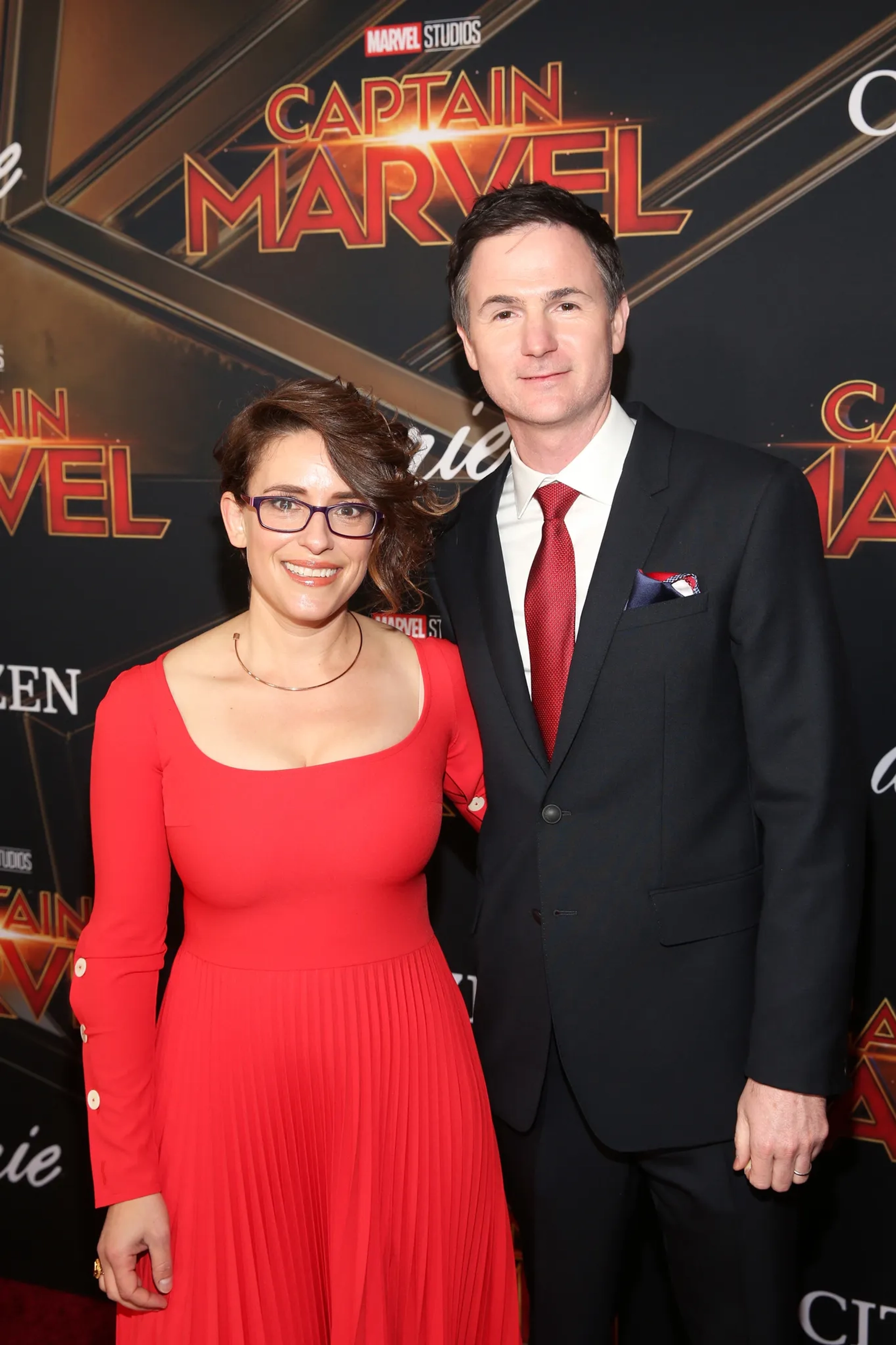 Ryan Fleck and Anna Boden at an event for Captain Marvel (2019)