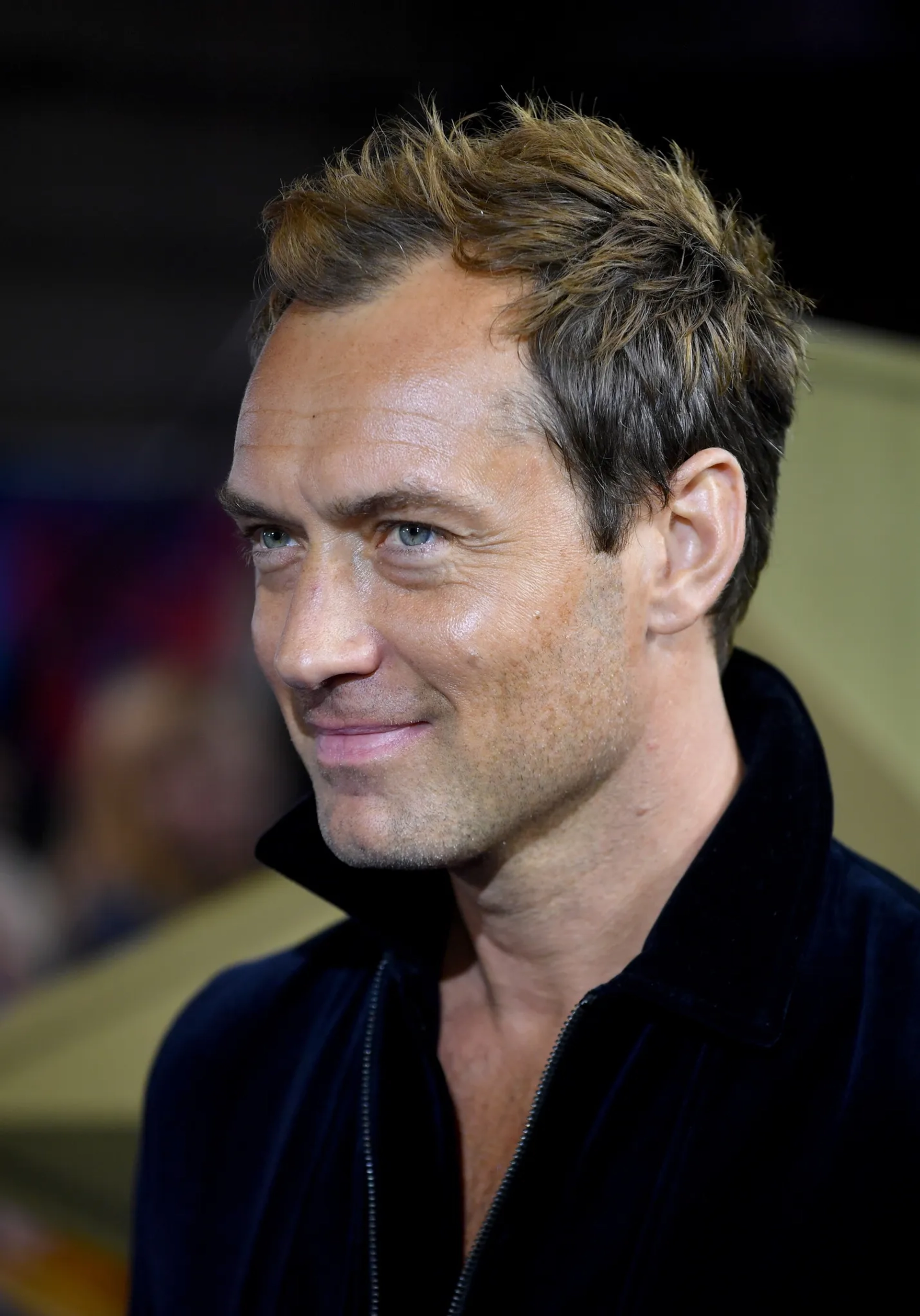 Jude Law at an event for Captain Marvel (2019)