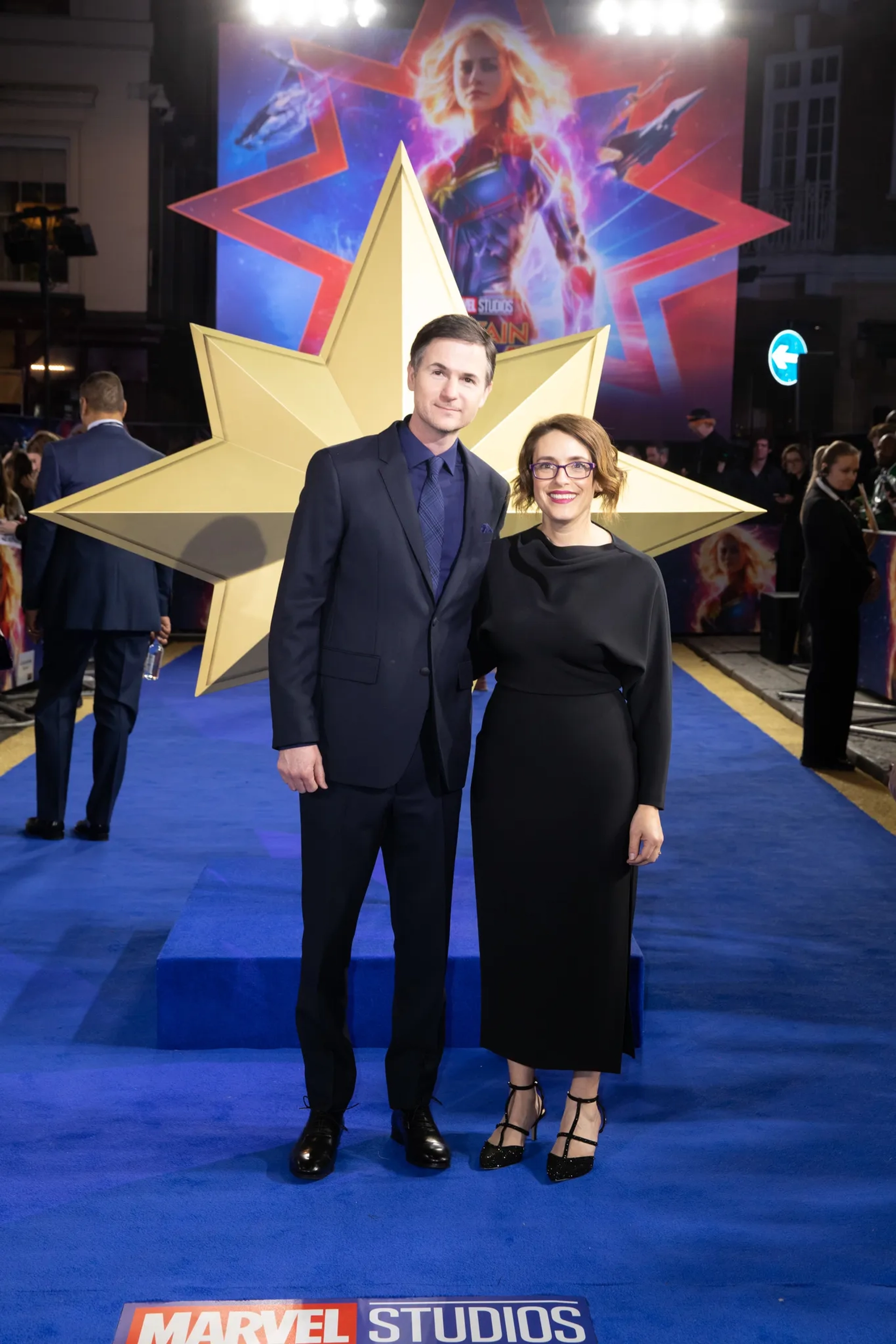 Ryan Fleck and Anna Boden at an event for Captain Marvel (2019)