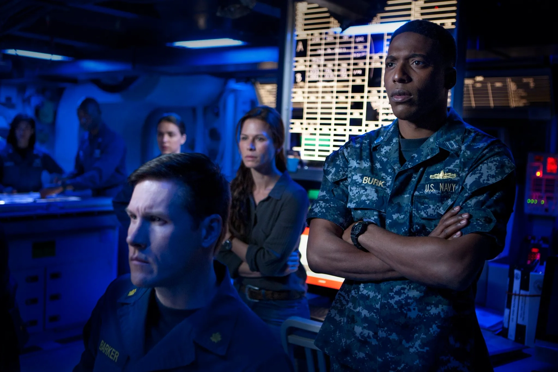 Rhona Mitra and Jocko Sims in The Last Ship (2014)