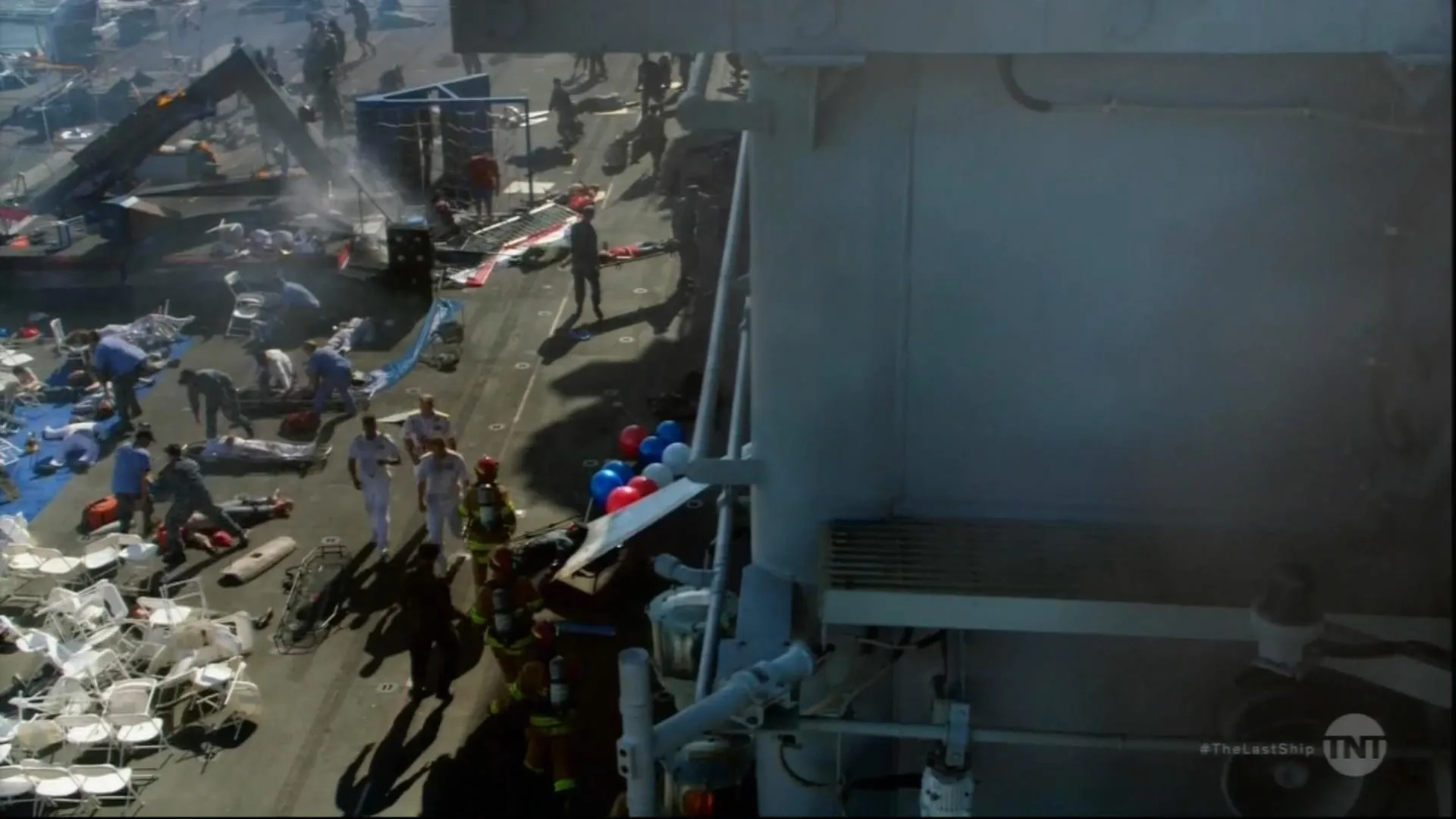 Adam Baldwin, Eric Dane, and Jocko Sims in The Last Ship (2014)