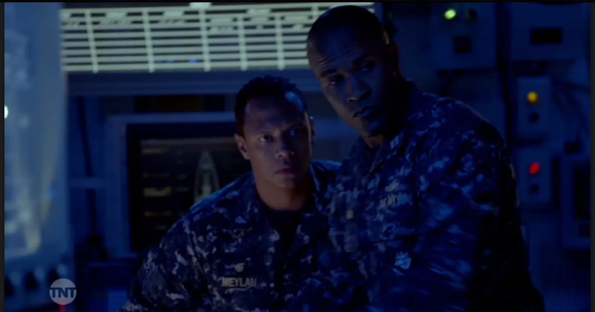 LaMonica Garrett and Emerson Brooks in The Last Ship (2014)