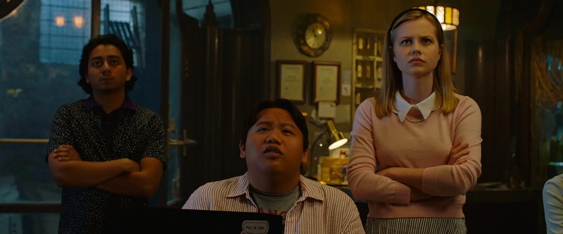 Tony Revolori, Angourie Rice, and Jacob Batalon in Spider-Man: Far from Home (2019)