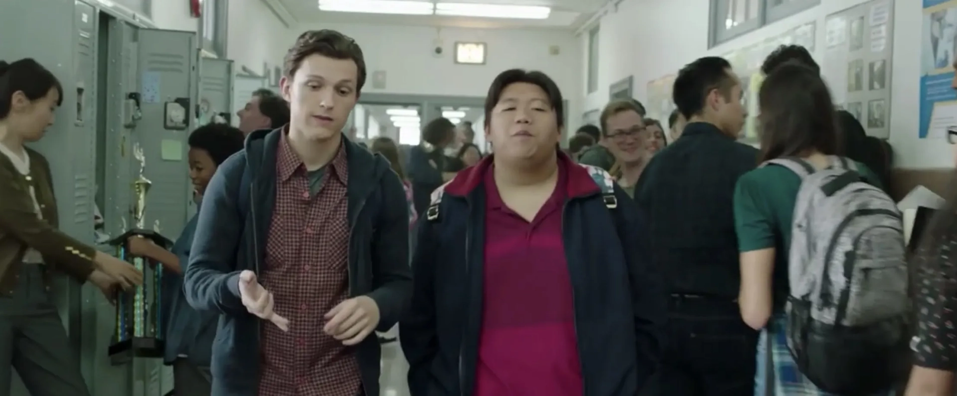 Eric Patrick Cameron, Tom Holland, and Jacob Batalon in Spider-Man: Far from Home (2019)