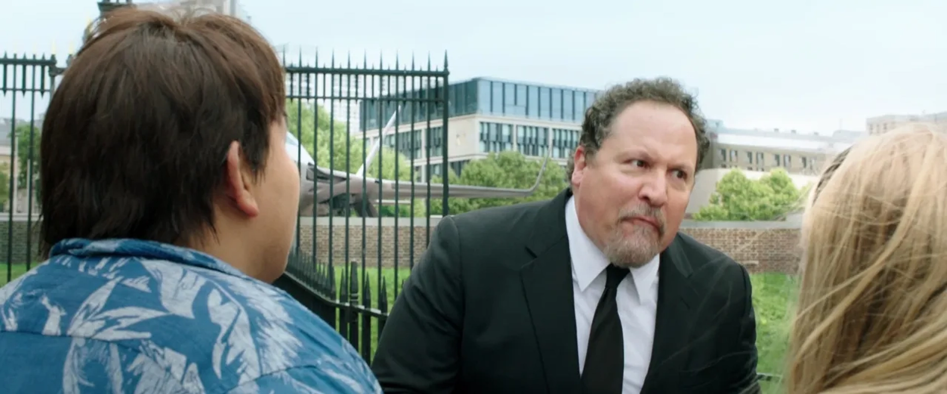 Jon Favreau, Angourie Rice, and Jacob Batalon in Spider-Man: Far from Home (2019)