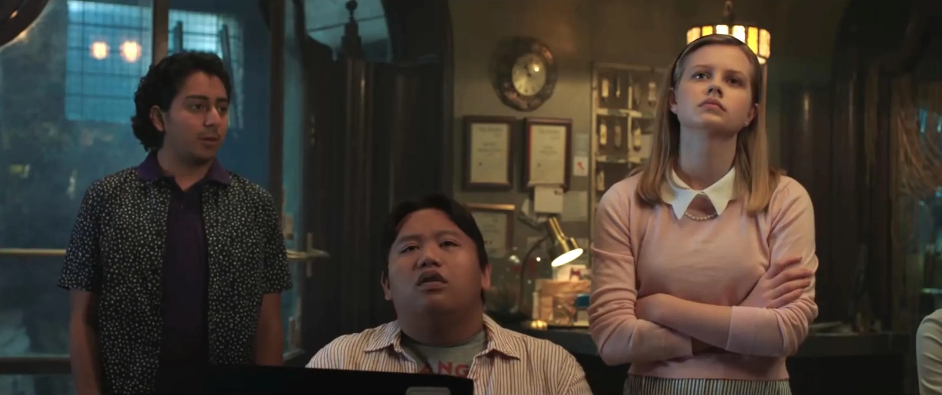 Tony Revolori, Angourie Rice, and Jacob Batalon in Spider-Man: Far from Home (2019)