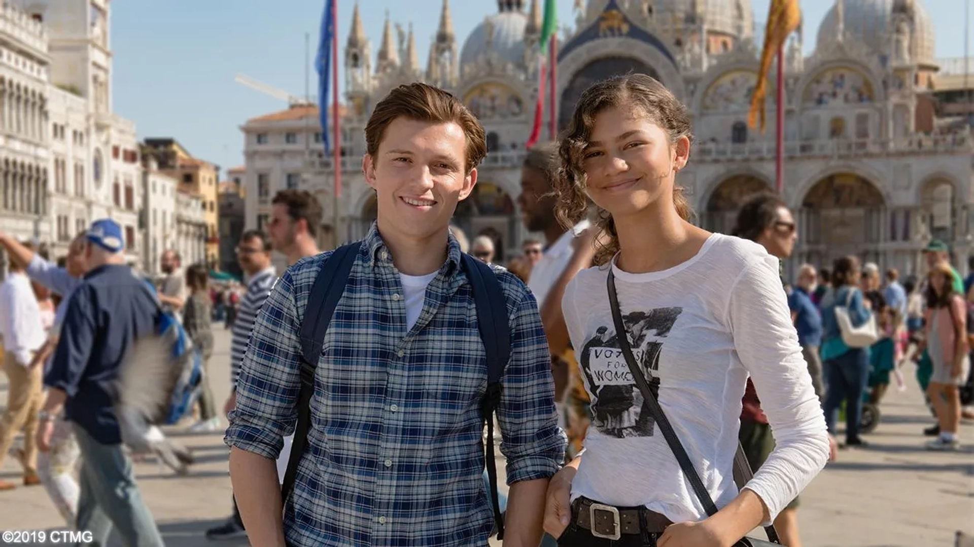 Zendaya and Tom Holland in Spider-Man: Far from Home (2019)