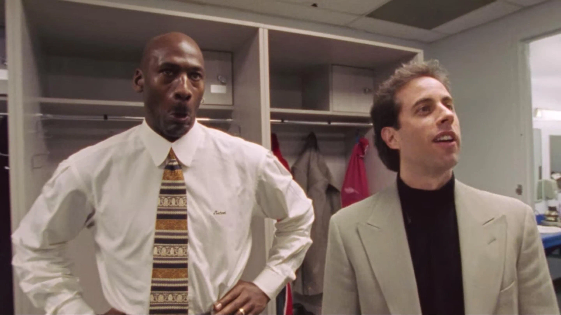 Jerry Seinfeld and Michael Jordan in The Last Dance (2020)