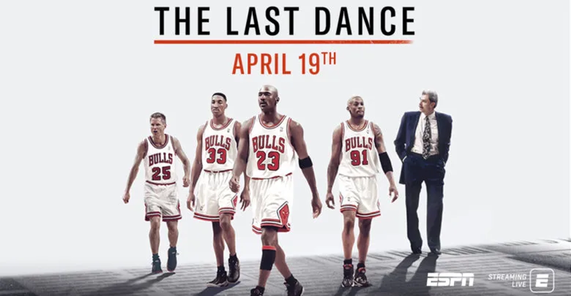 Michael Jordan, Dennis Rodman, Phil Jackson, Steve Kerr, and Scottie Pippen in The Last Dance (2020)