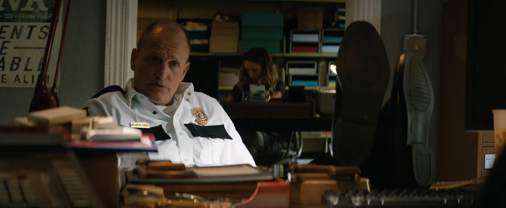 Woody Harrelson and Kerry Condon in Three Billboards Outside Ebbing, Missouri (2017)