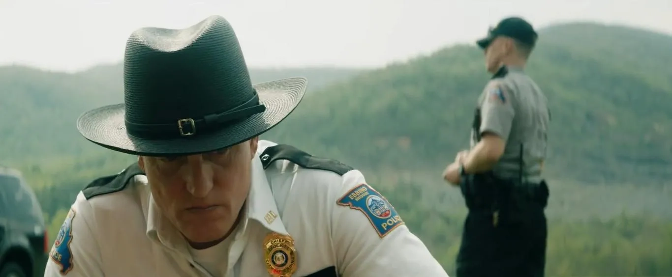 Woody Harrelson and Sam Rockwell in Three Billboards Outside Ebbing, Missouri (2017)