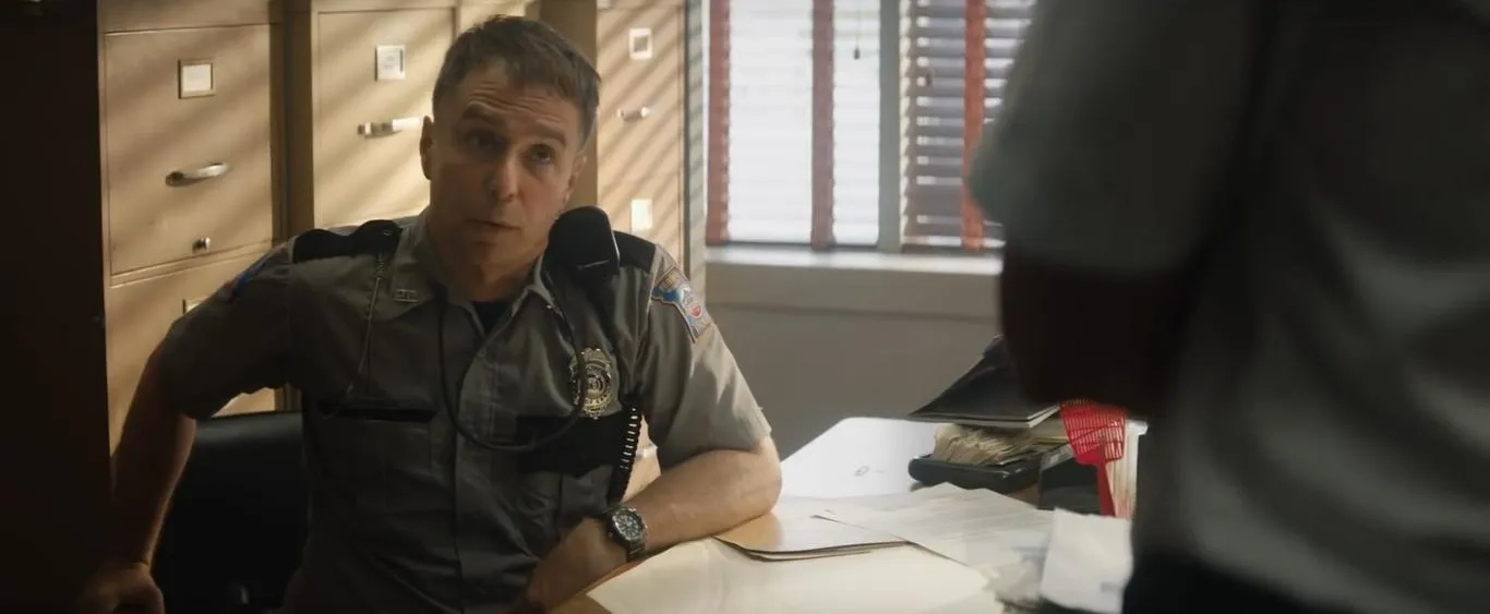 Woody Harrelson and Sam Rockwell in Three Billboards Outside Ebbing, Missouri (2017)