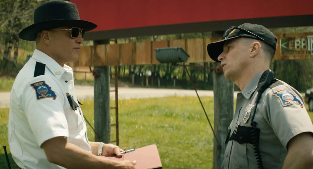 Woody Harrelson and Sam Rockwell in Three Billboards Outside Ebbing, Missouri (2017)