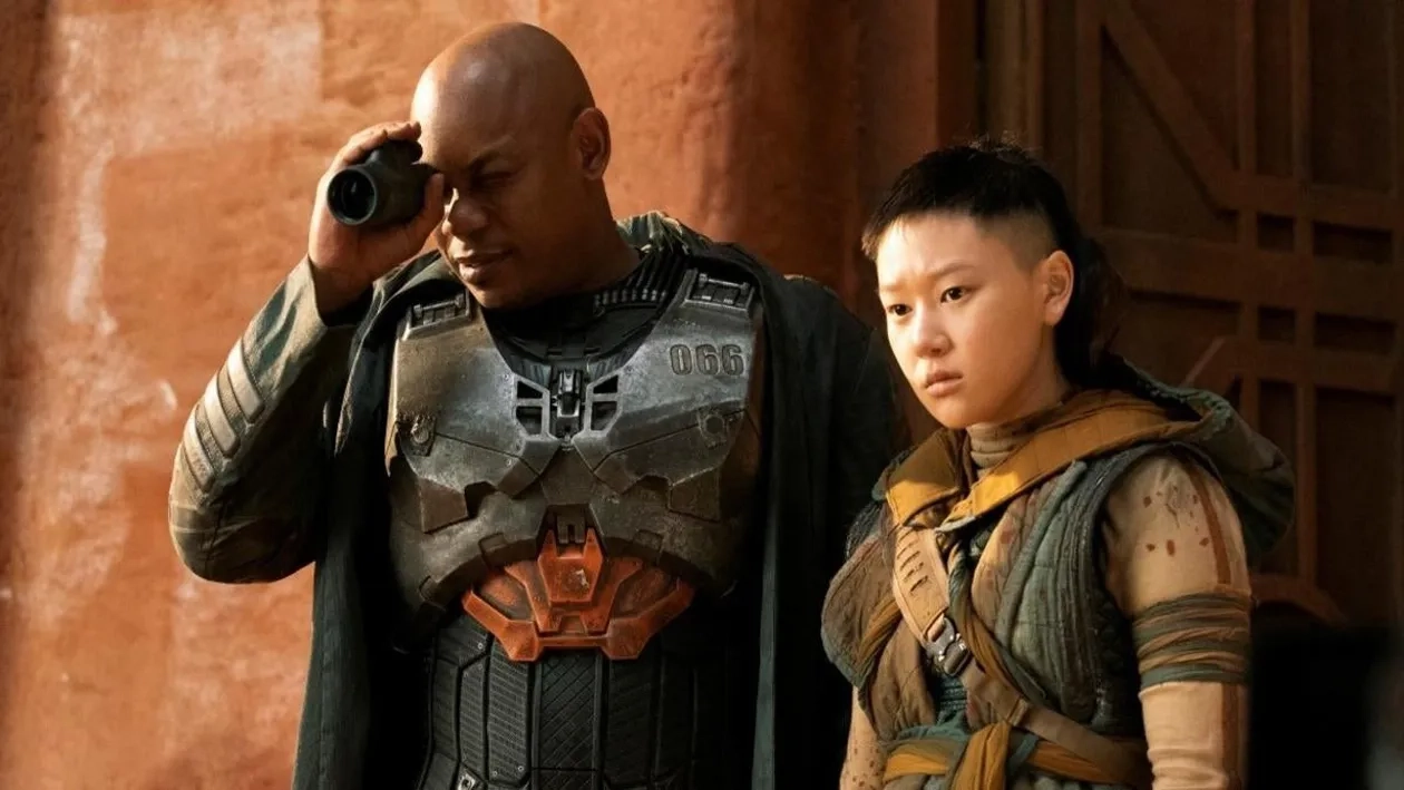 Bokeem Woodbine and Yerin Ha in Halo (2022)