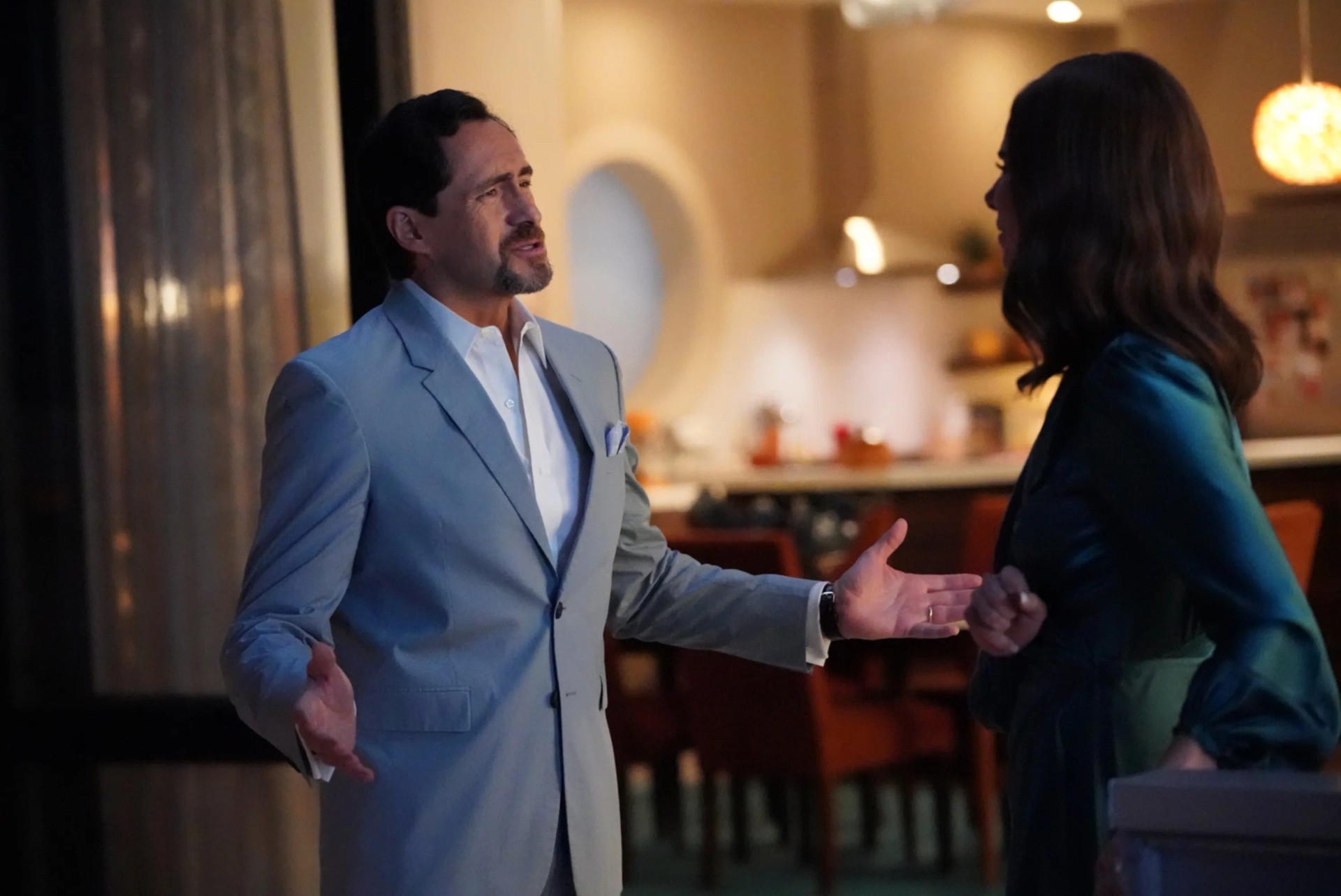 Demián Bichir and Roselyn Sanchez in Grand Hotel (2019)