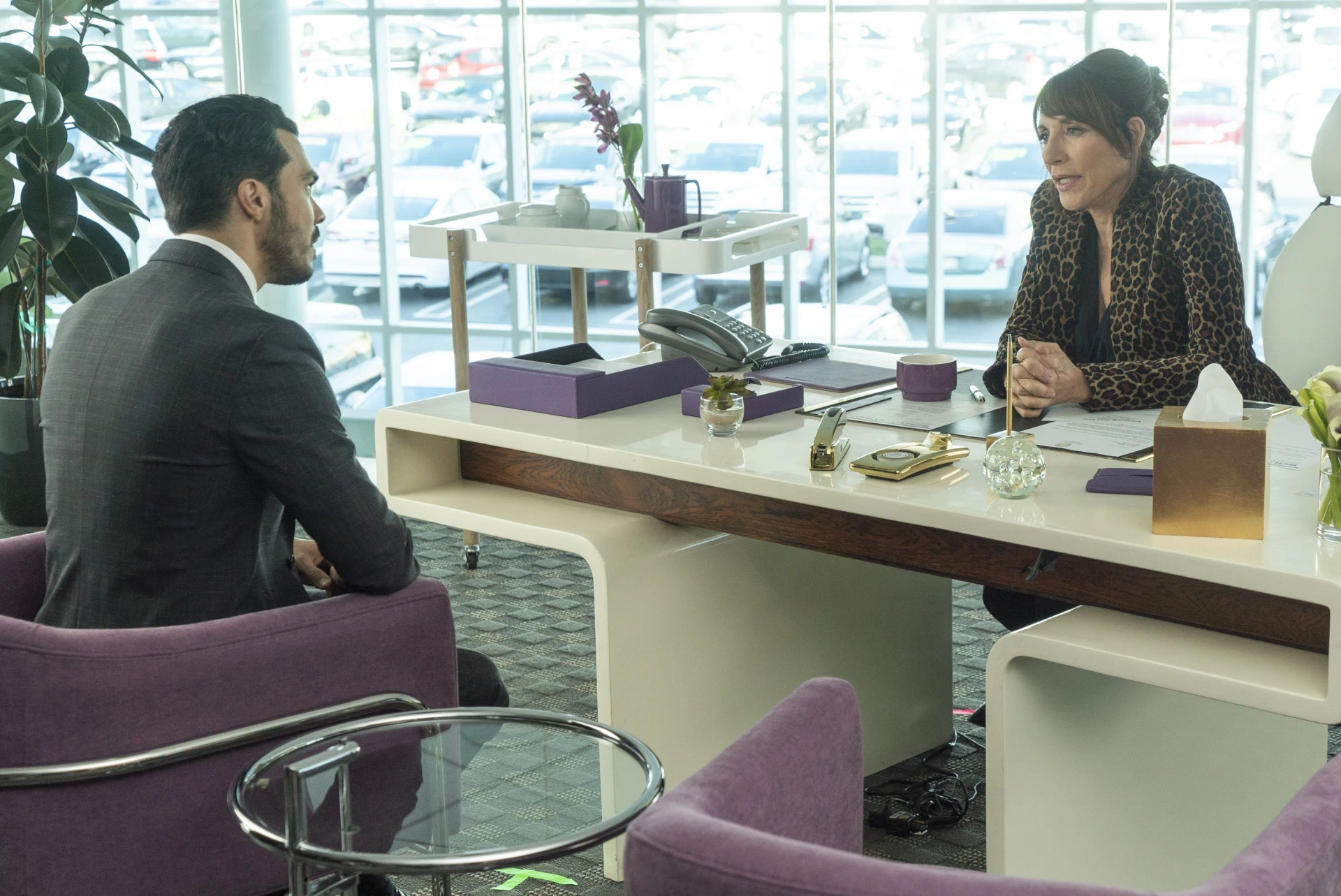 Katey Sagal and Shalim Ortiz in Grand Hotel (2019)