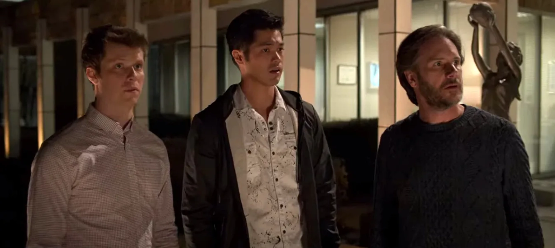 Josh Hamilton, Ross Butler, and Tyler Barnhardt in 13 Reasons Why: Graduation (2020)