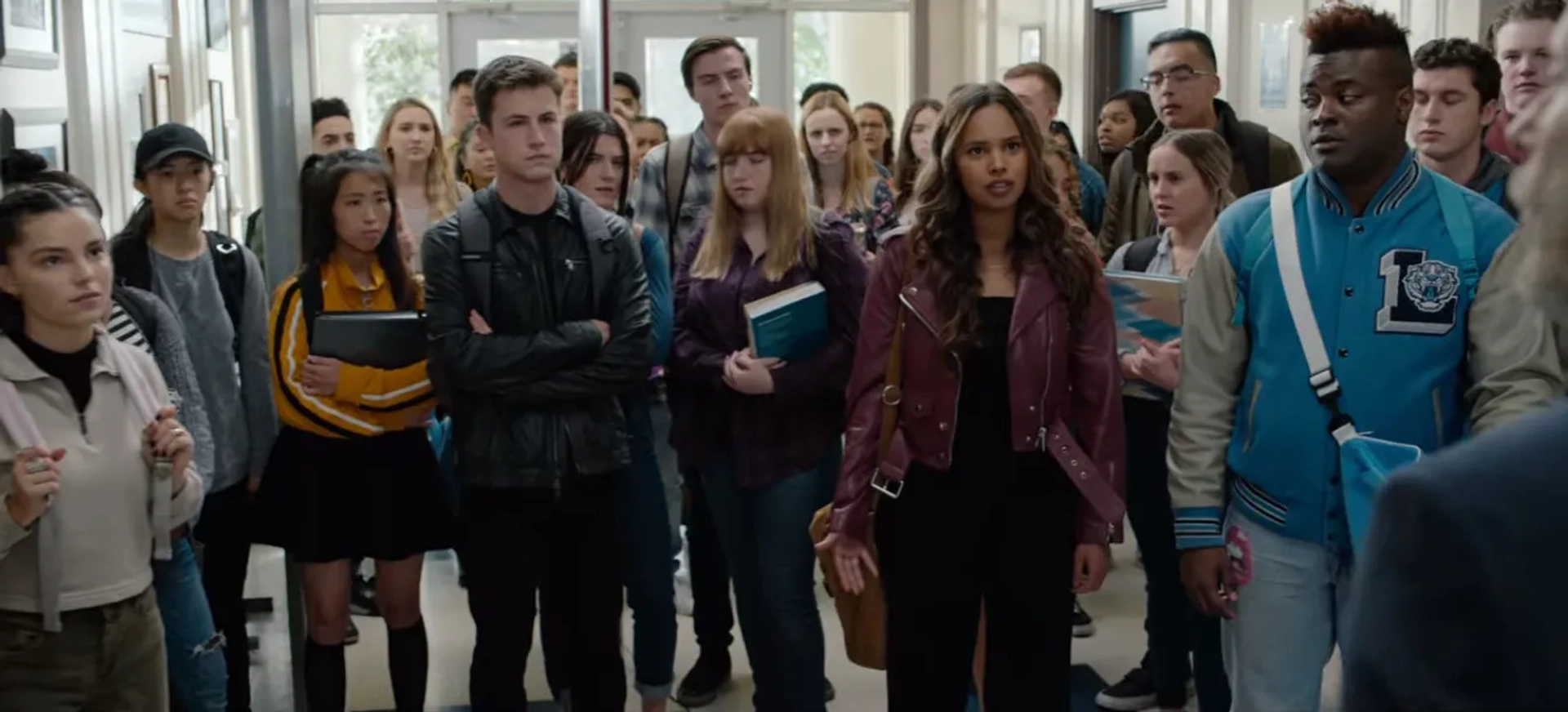 Dylan Minnette, Alisha Boe, and Inde Navarrette in 13 Reasons Why: Acceptance/Rejection (2020)