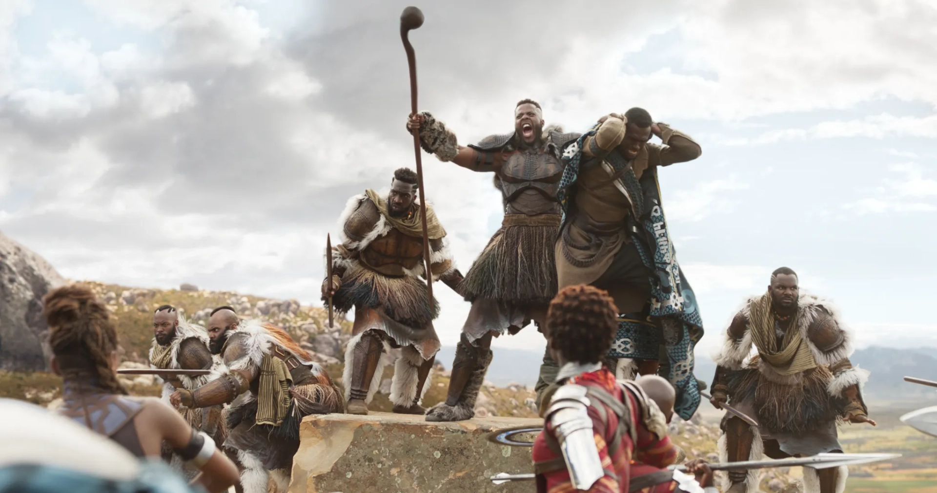 T. Love and Winston Duke in Black Panther (2018)