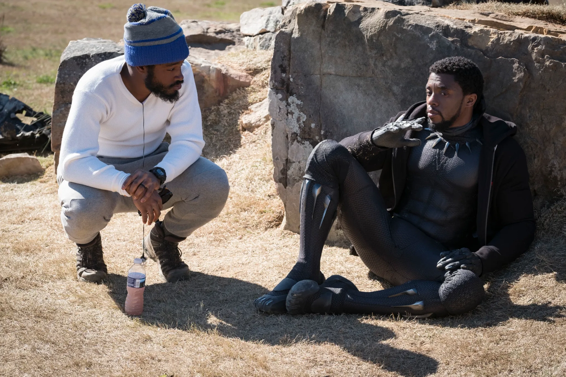 Chadwick Boseman and Ryan Coogler in Black Panther (2018)