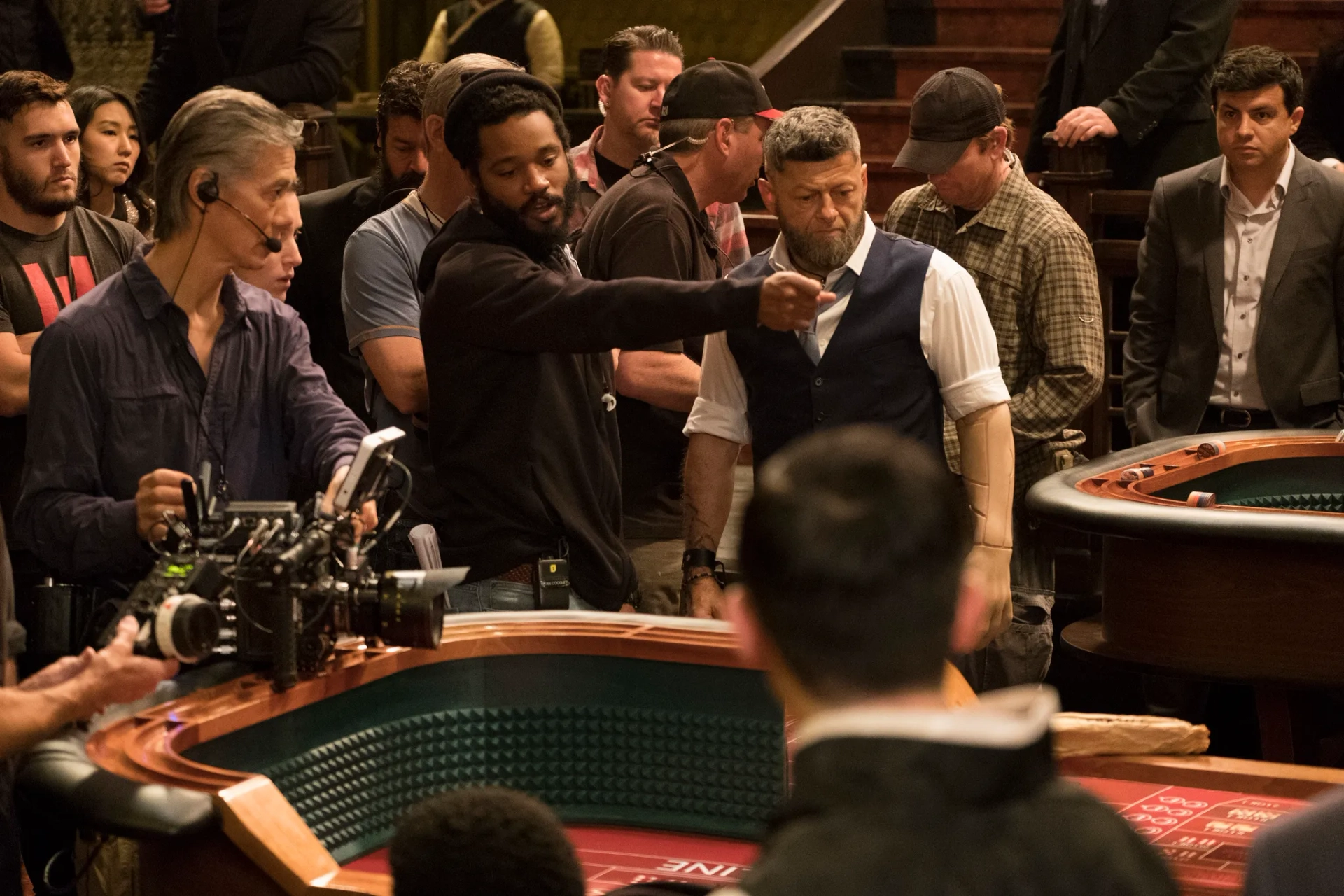 P. Scott Sakamoto, Andy Serkis, and Ryan Coogler in Black Panther (2018)