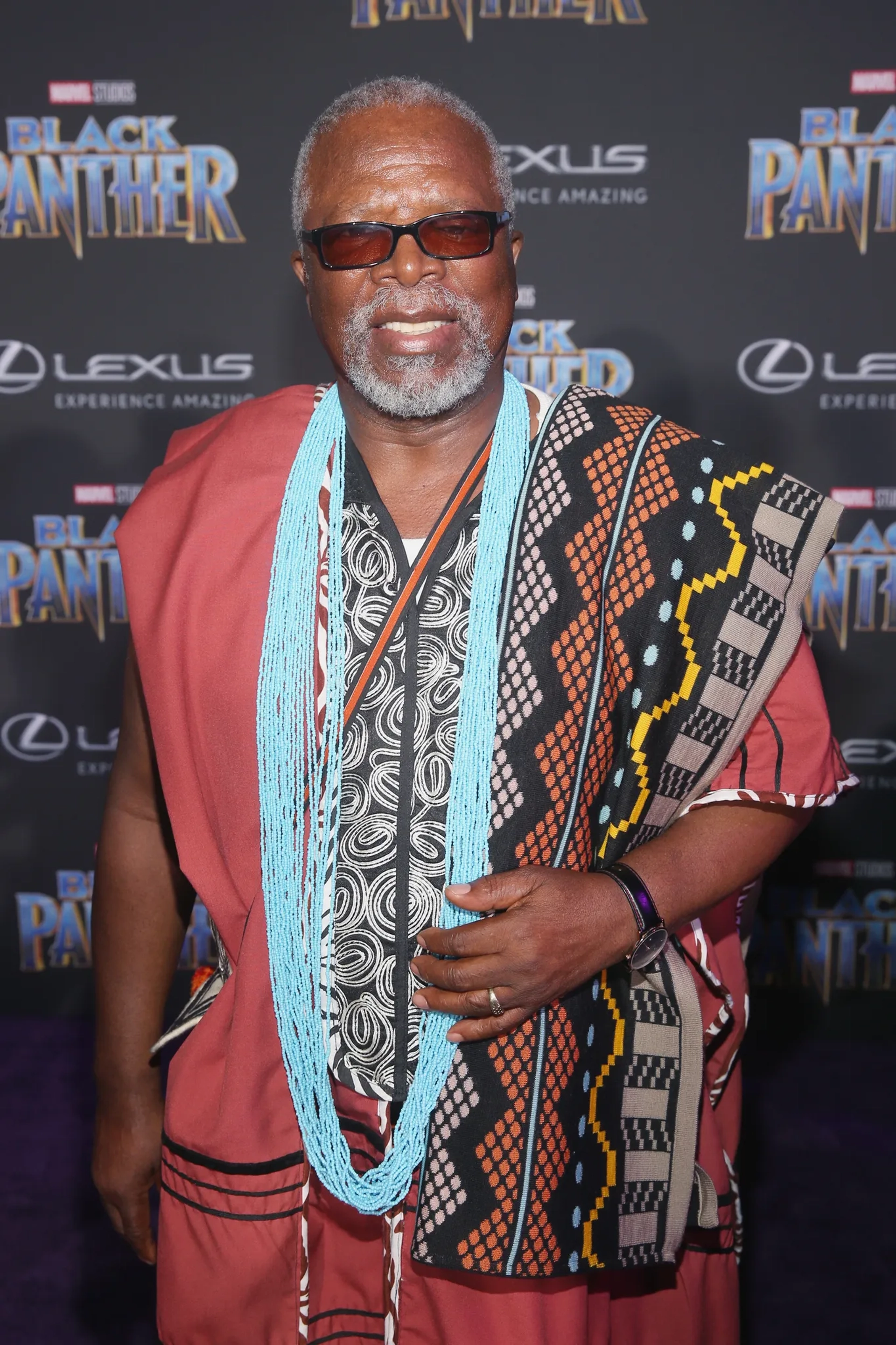 John Kani at an event for Black Panther (2018)