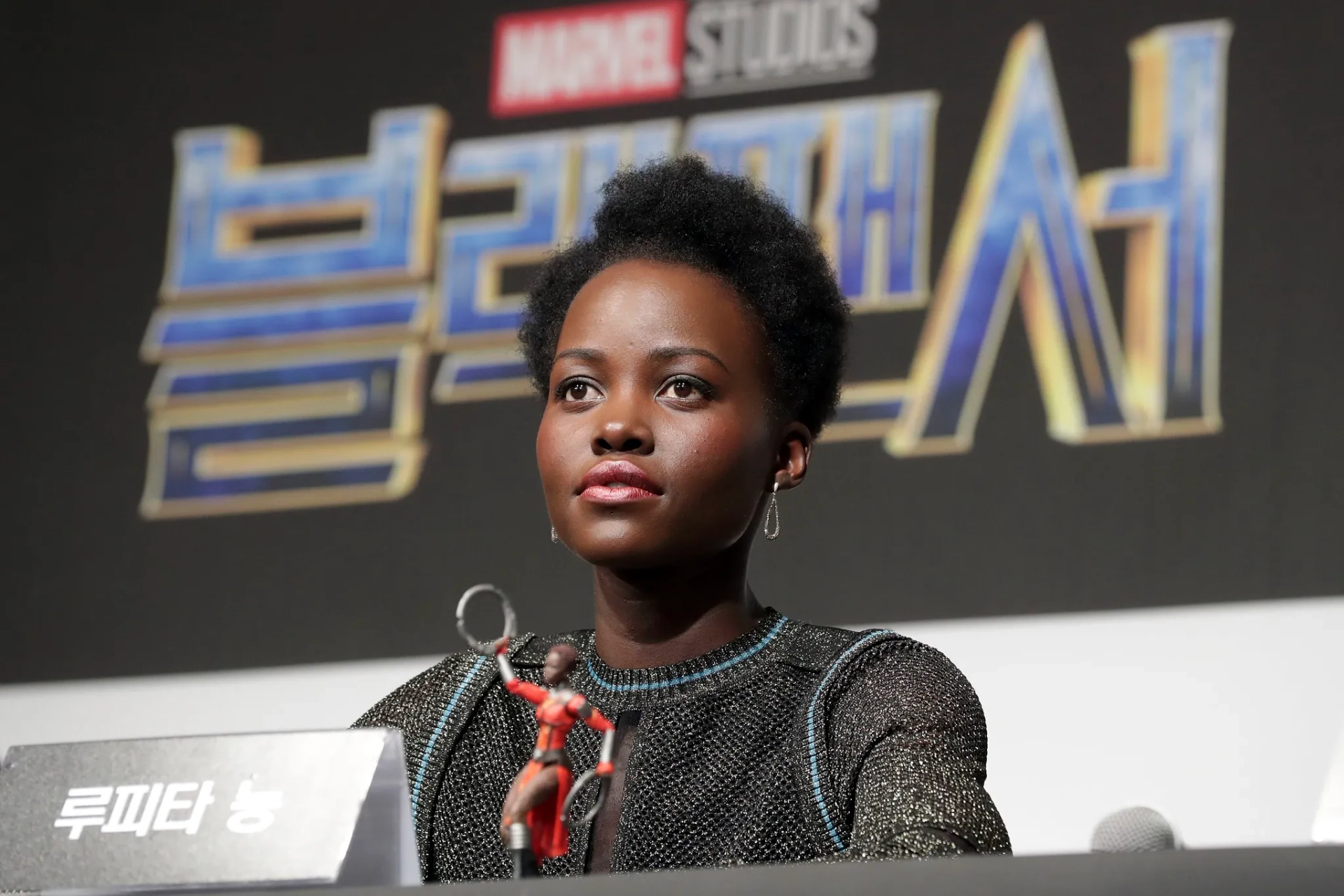 Lupita Nyong'o at an event for Black Panther (2018)