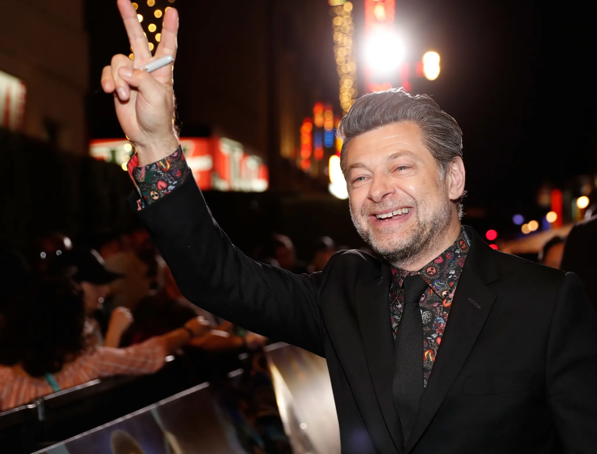 Andy Serkis at an event for Black Panther (2018)