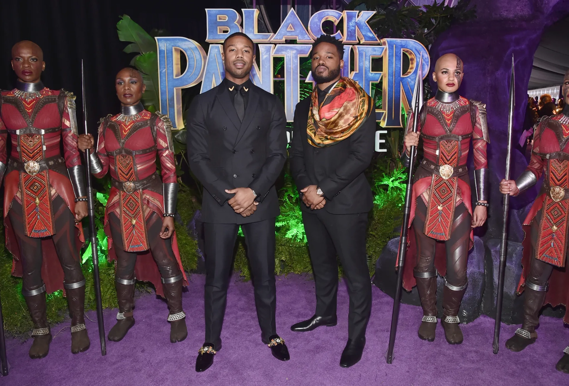 Michael B. Jordan and Ryan Coogler at an event for Black Panther (2018)