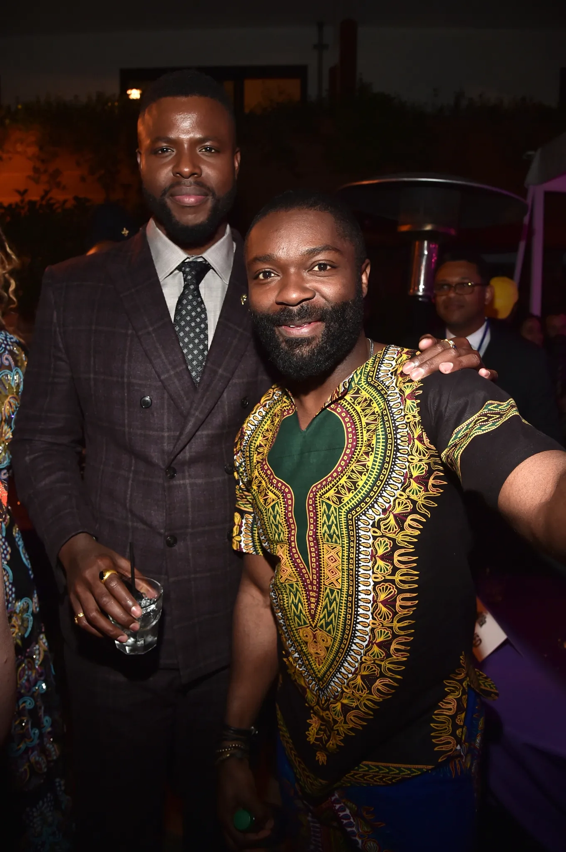 David Oyelowo and Winston Duke at an event for Black Panther (2018)